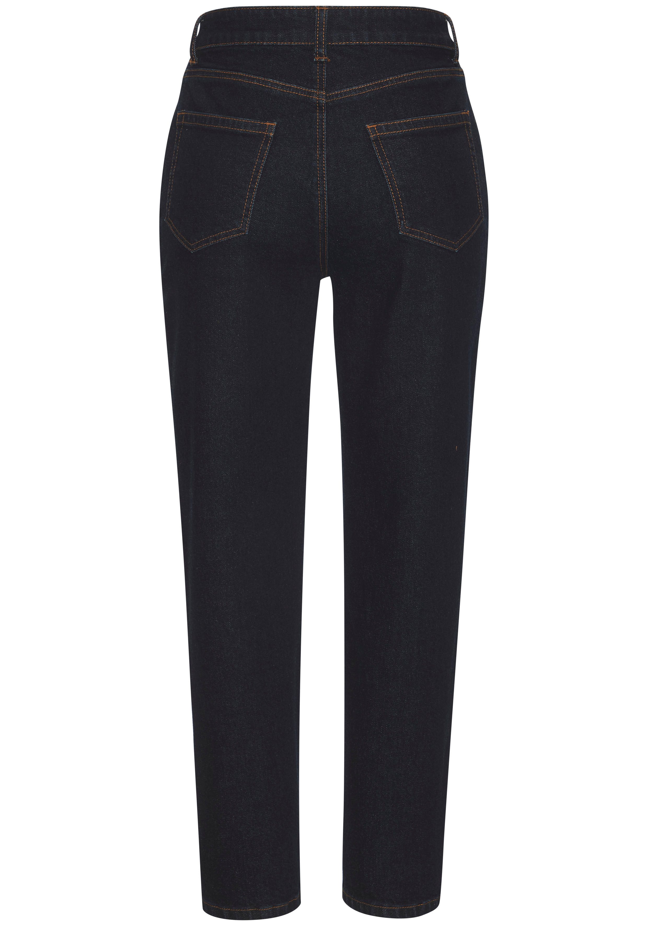 Lascana Mom jeans met hoge taille. elastische denimstof