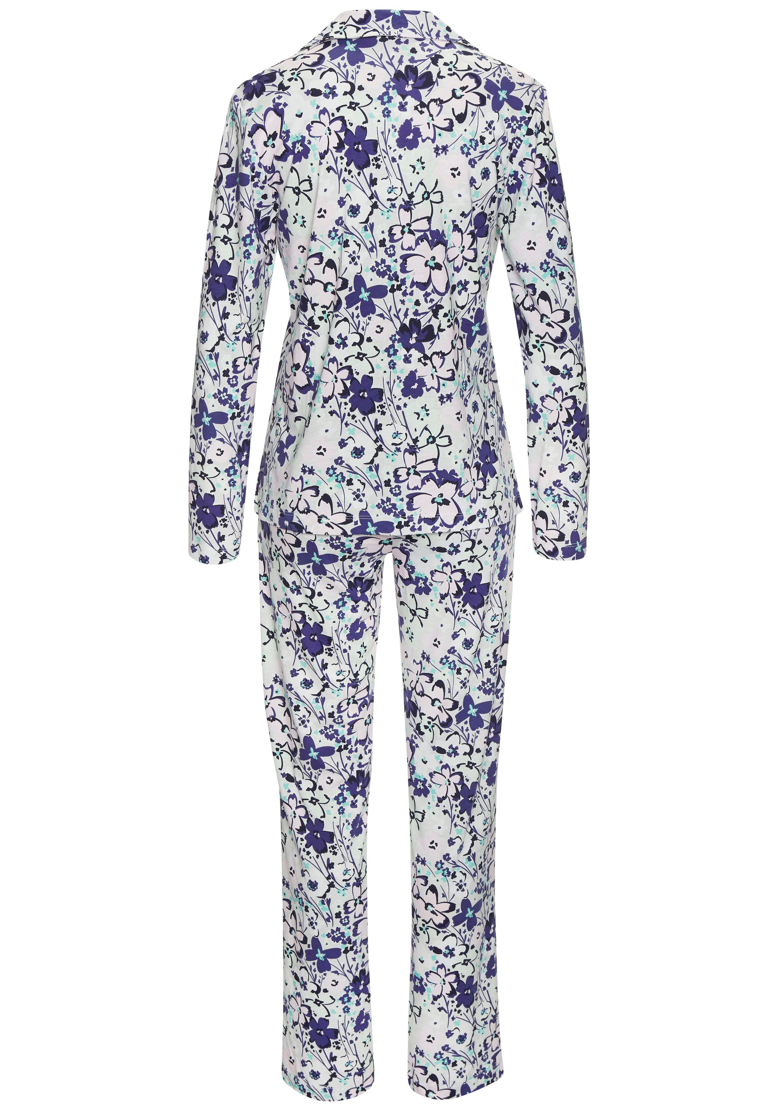 s.Oliver RED LABEL Beachwear Pyjama in klassieke stijl (set, 2-delig)
