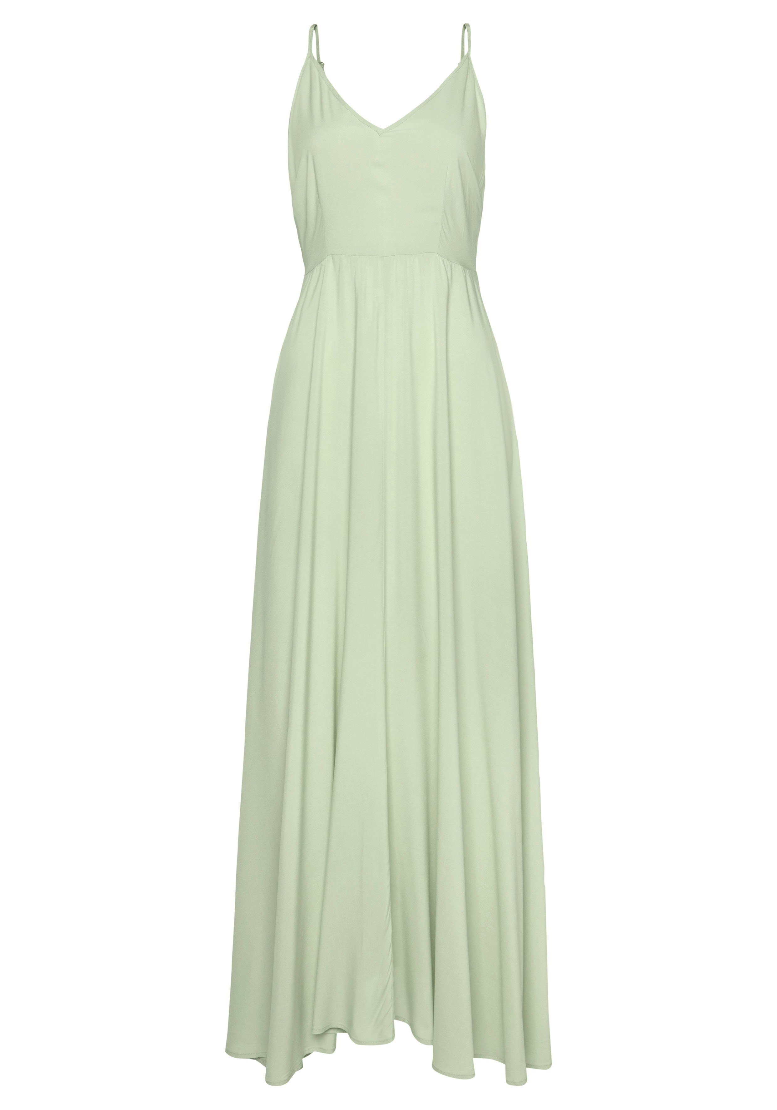 Lascana Maxi-jurk van geweven viscose, cut-outs op de rug, zomerjurk