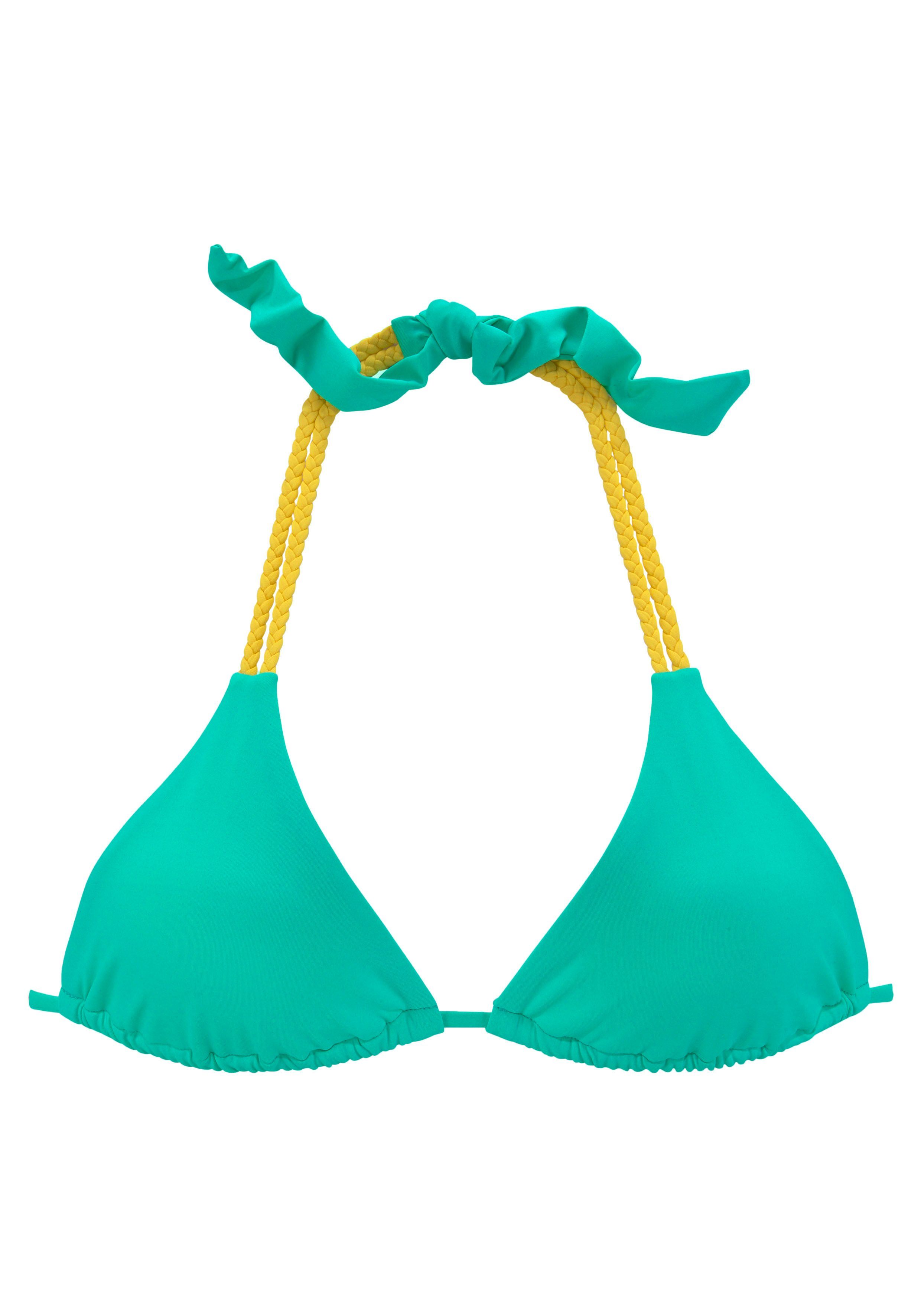venice beach triangel-bikinitop anna met gevlochten details blauw