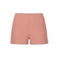 s.oliver red label beachwear relaxshorts van duurzaam ribbreisel roze