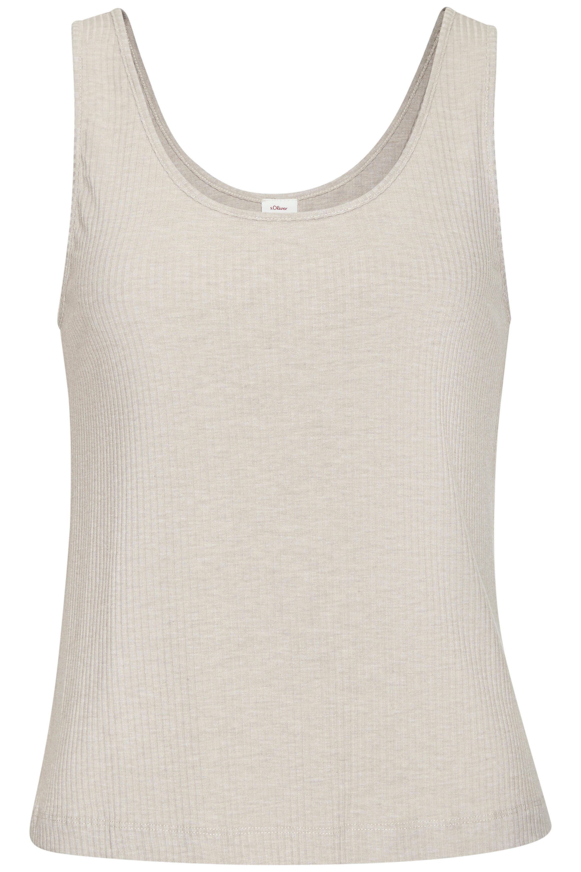 s.Oliver RED LABEL Beachwear Pyjama top elastisch ribmateriaal