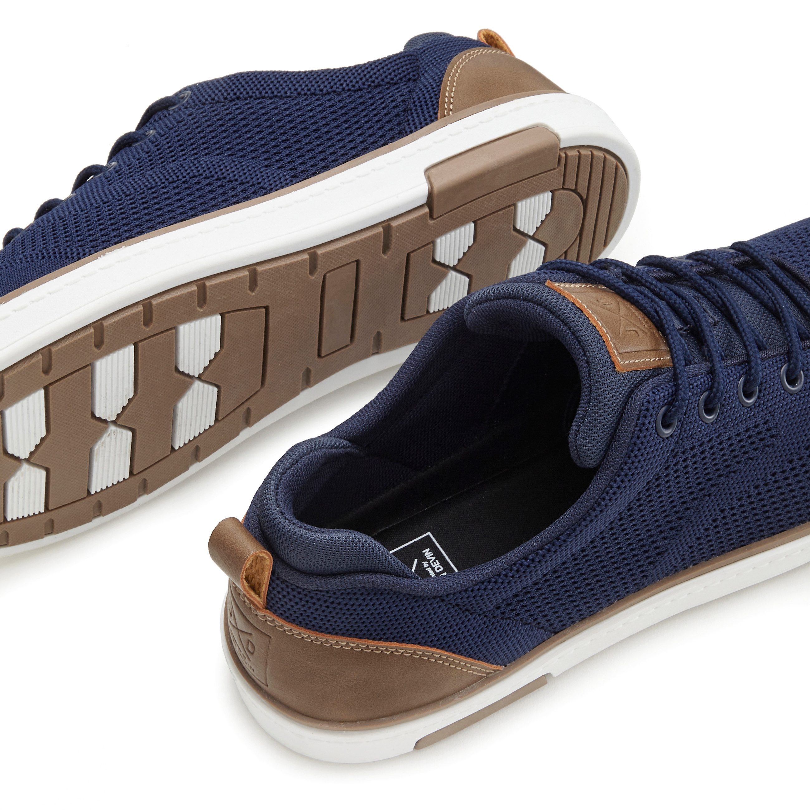 John Devin Sneakers Veterschoenen met mesh-look, vrijetijdsschoen, lage schoen unisex vegan