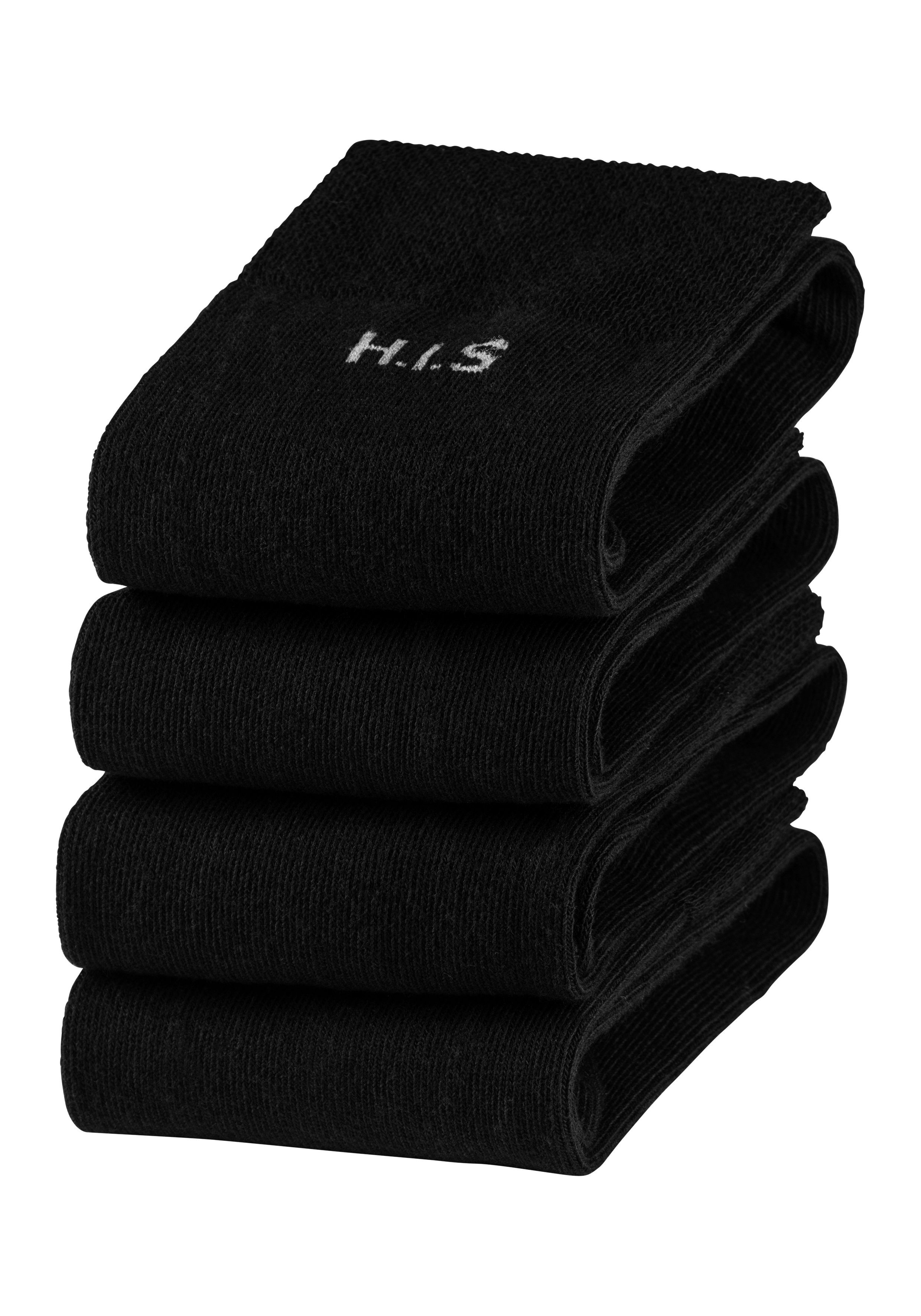 H.I.S Sokken met knelvrije boord (set, 4 paar)