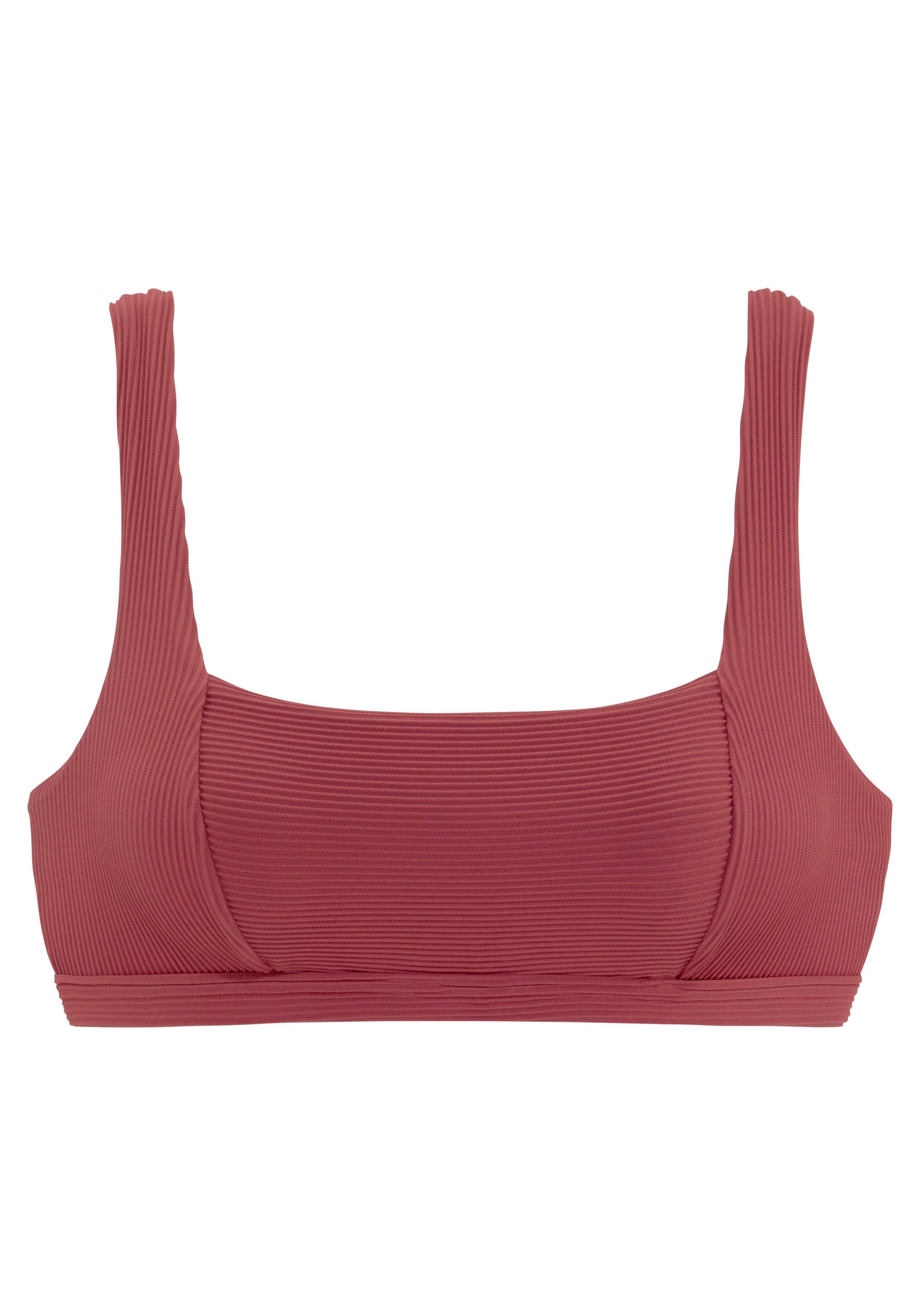Sunseeker Bustierbikinitop Fancy van structuurstof bikini tops maat A/B A/B rood