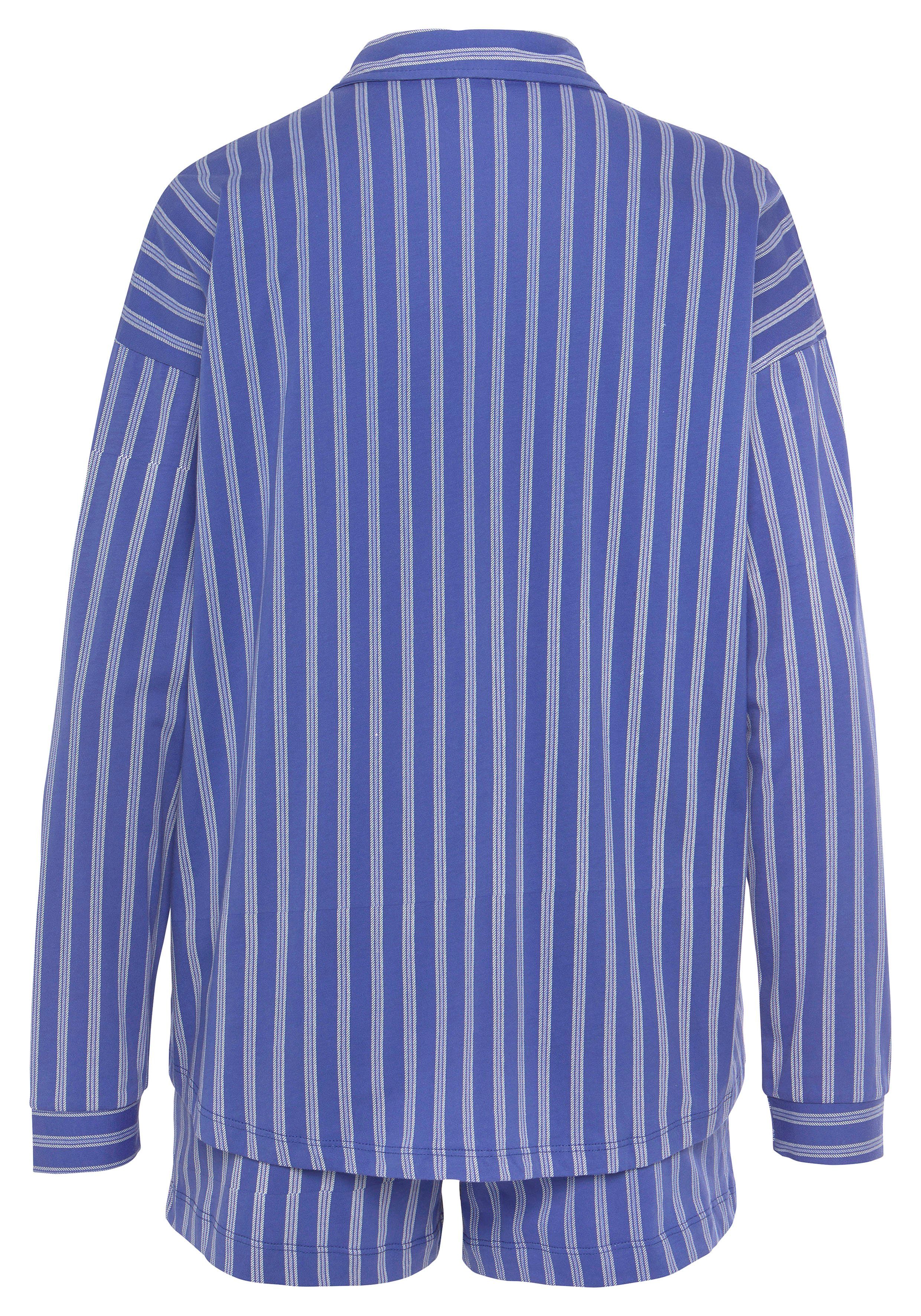 Vivance Dreams Shortama met fijn streepdessin (set, 2-delig)