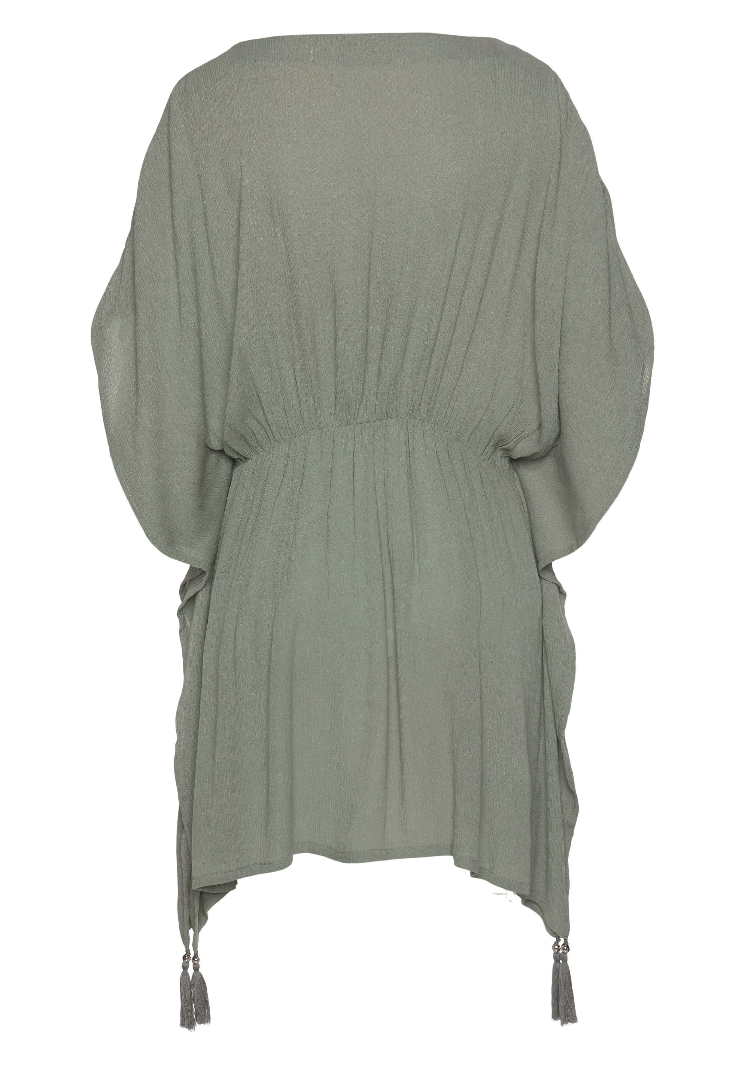 Lascana Tuniek gemaakt van crêpe viscose, blousejurk, strandkleding, transparant