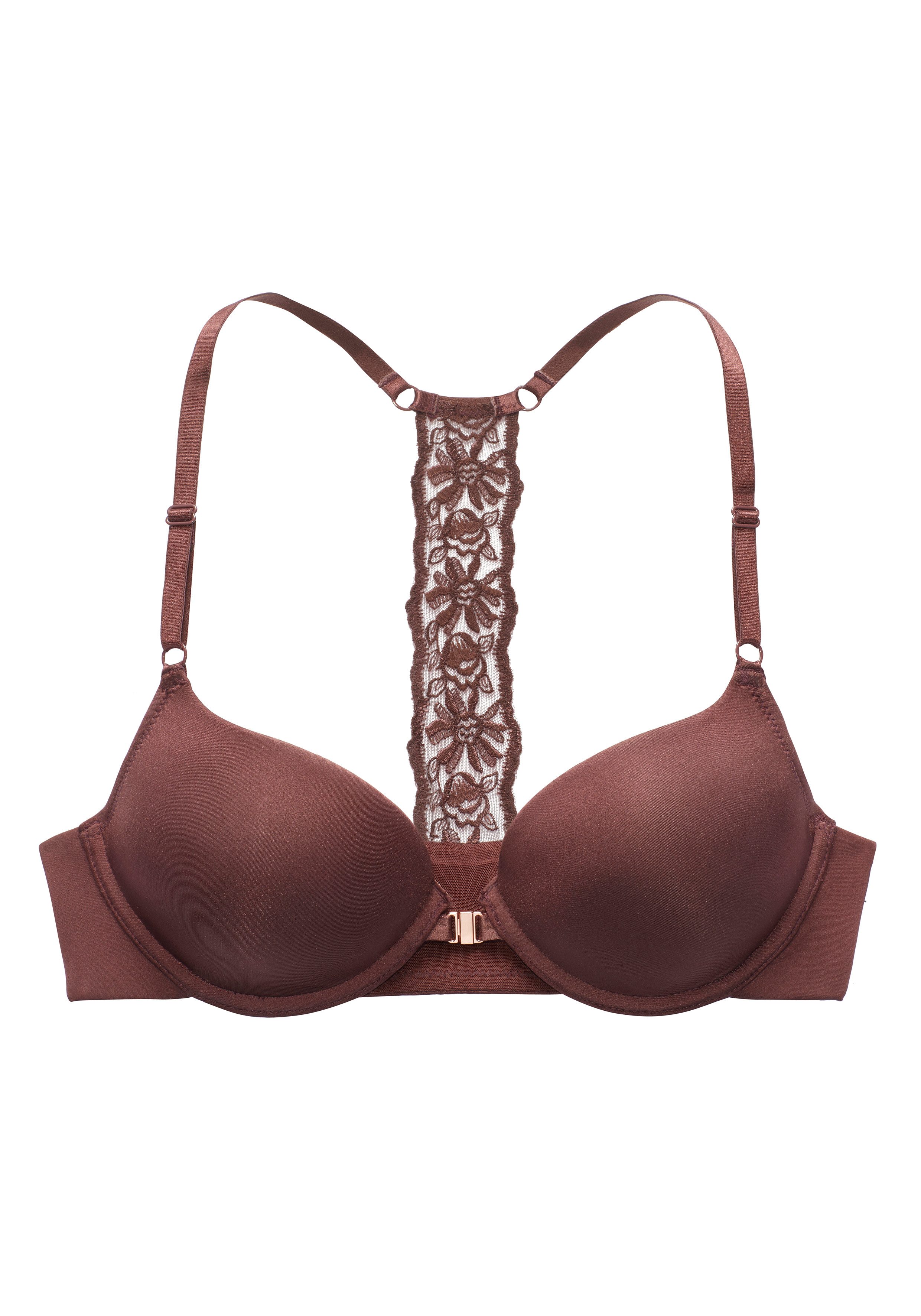 Lascana Push-up-bh met beugel en decoratief borduurband op de rug, sexy lingerie
