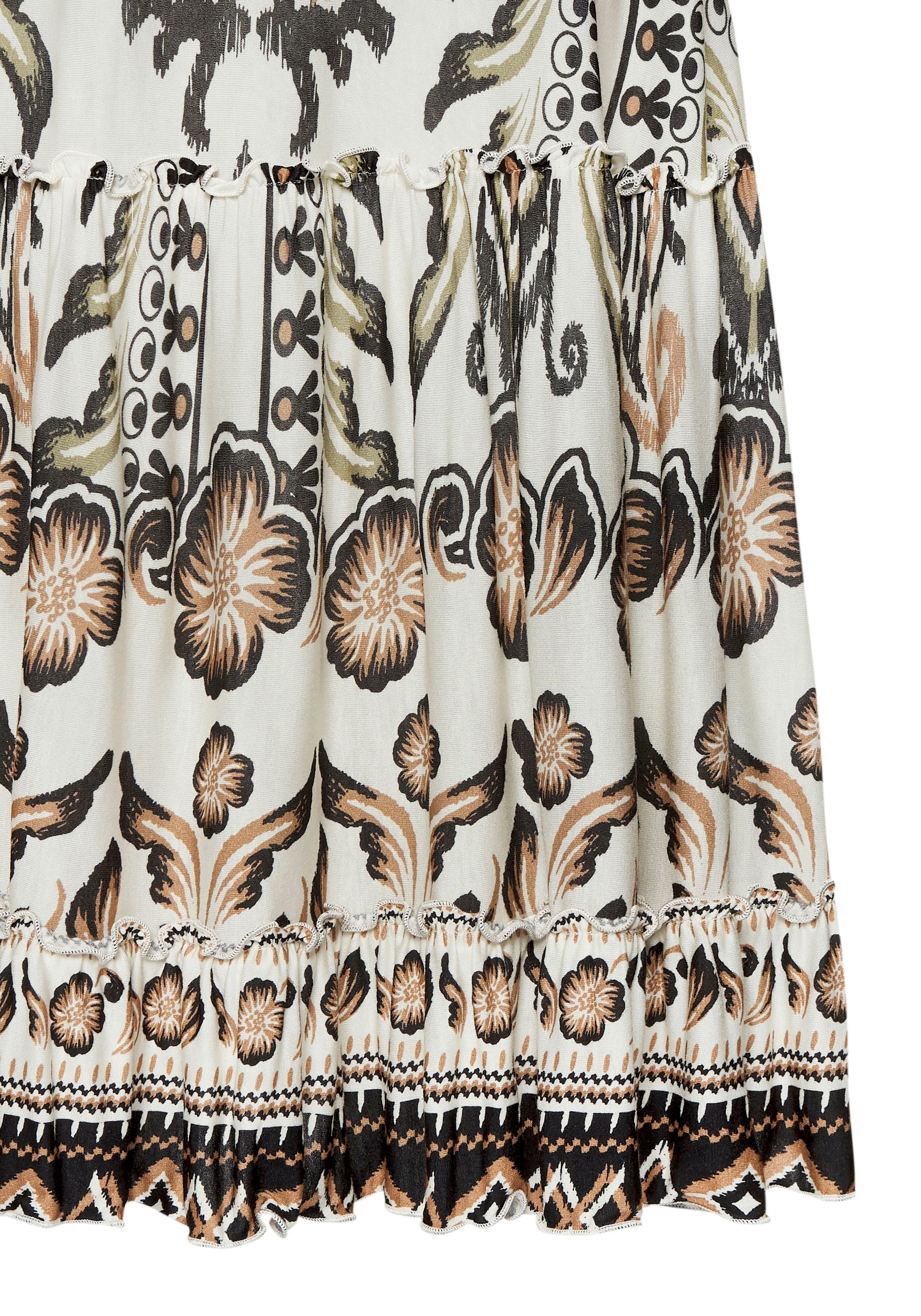 Buffalo Volantjurk met volants, drukjurk, zomerjurk, speels