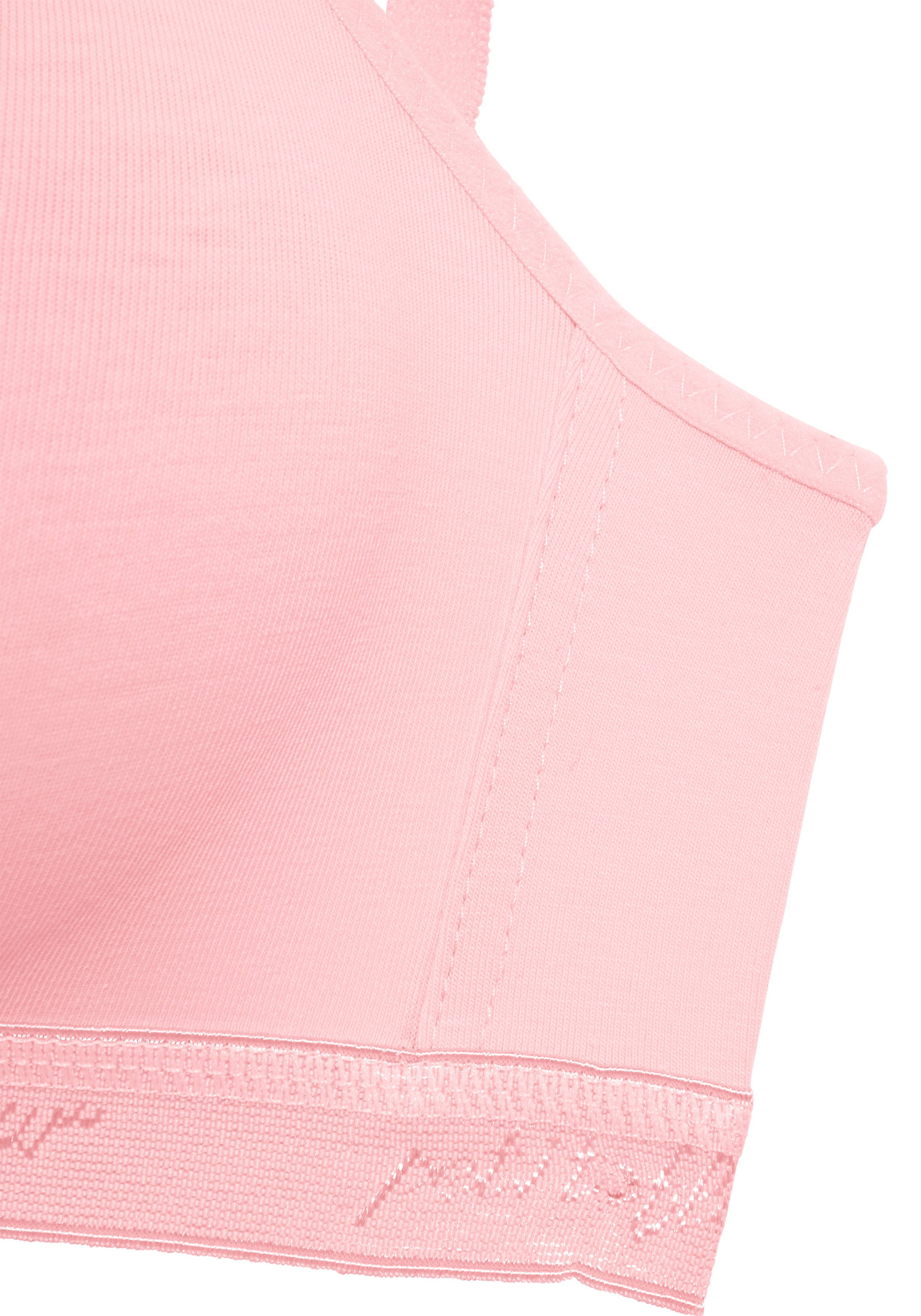 Petite fleur Bralette-bh zonder beugels in een driehoekige vorm gemaakt van katoen(Set van 3)