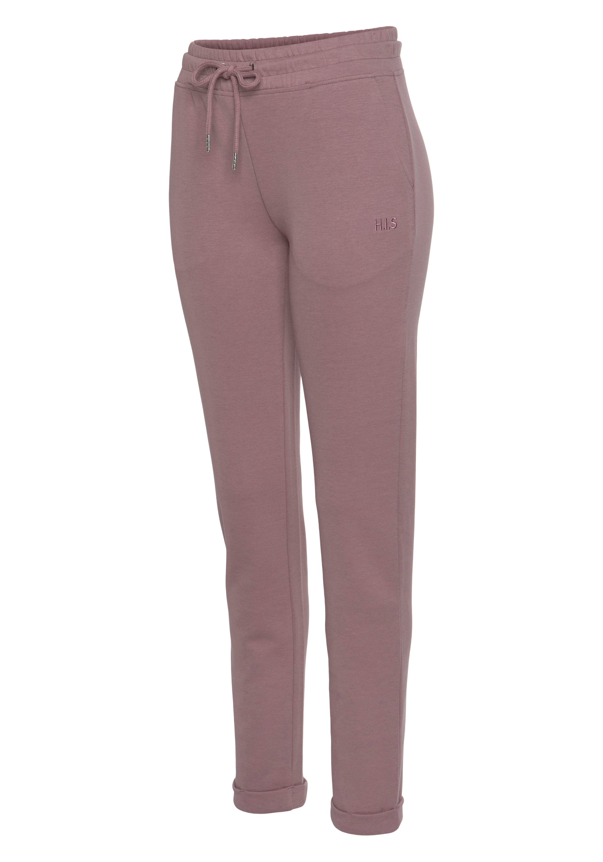 H.I.S Sweatbroek / relaxbroek / sweatbroek Slipbroek met kleine omslag aan de zoom, loungewear