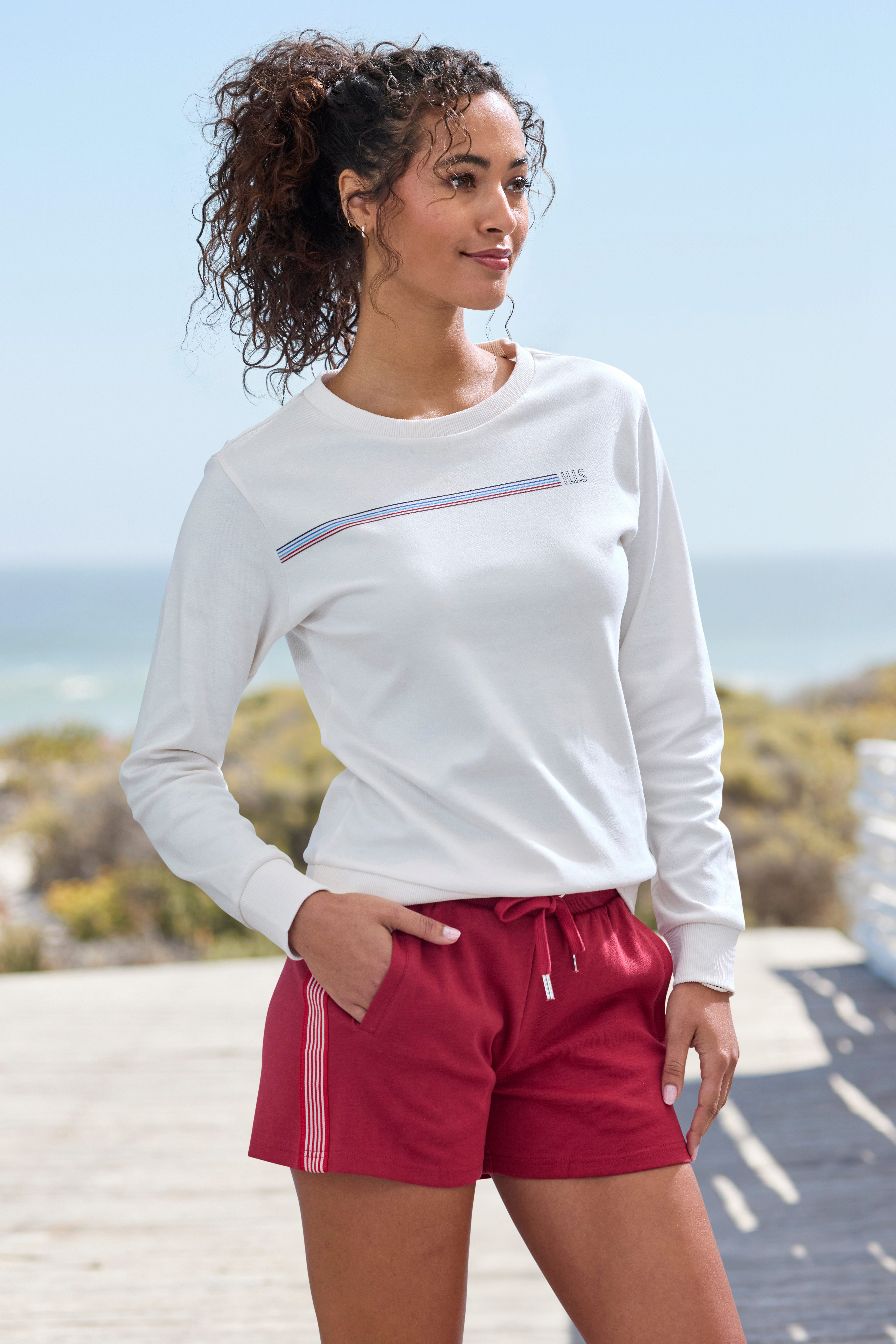H.I.S Sweatshirt met logoprint, loungewear