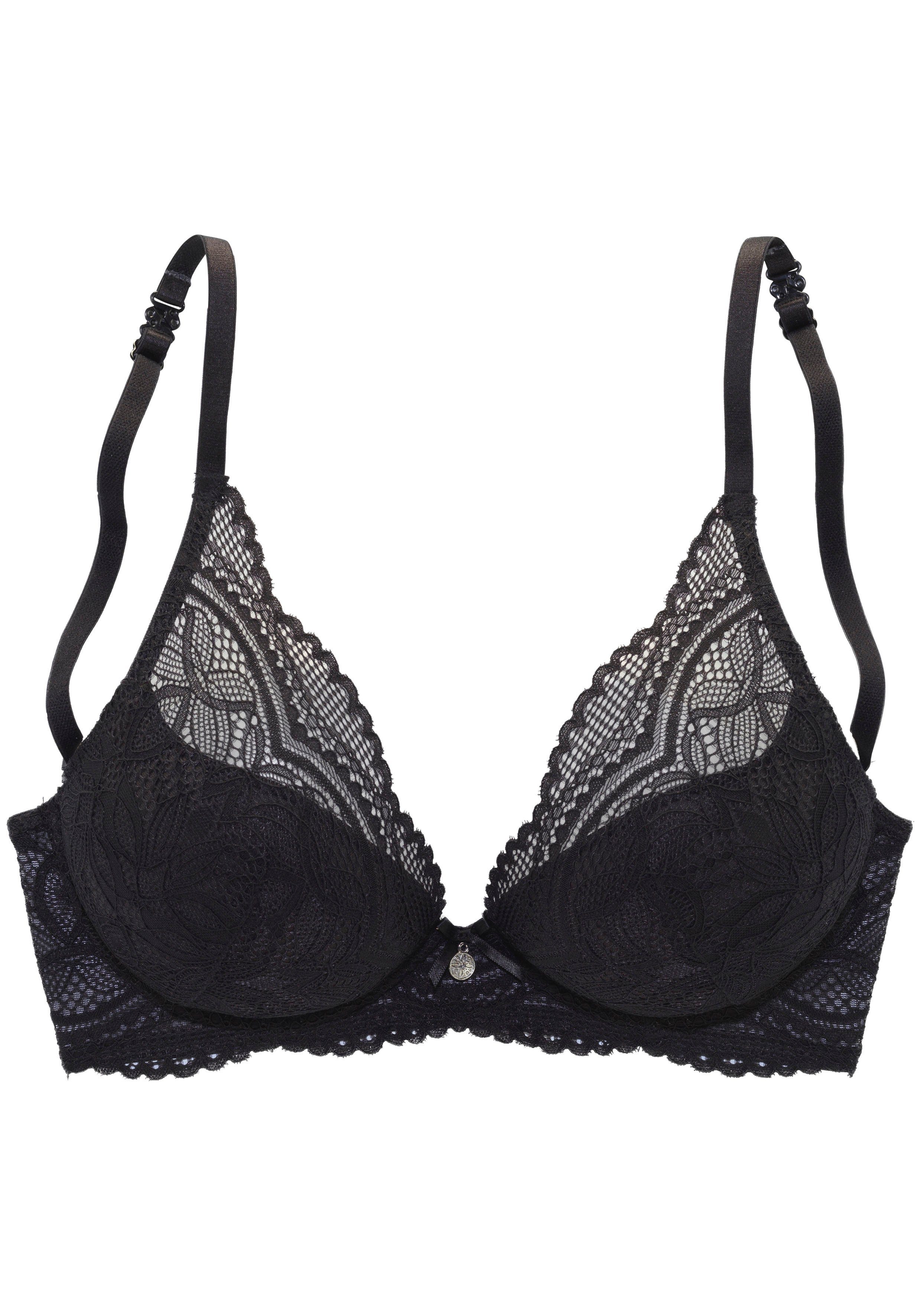 Nuance Bh met halterbandjes Vivianna met verschillende bandjes varianten, met bloemige kant, lingerie