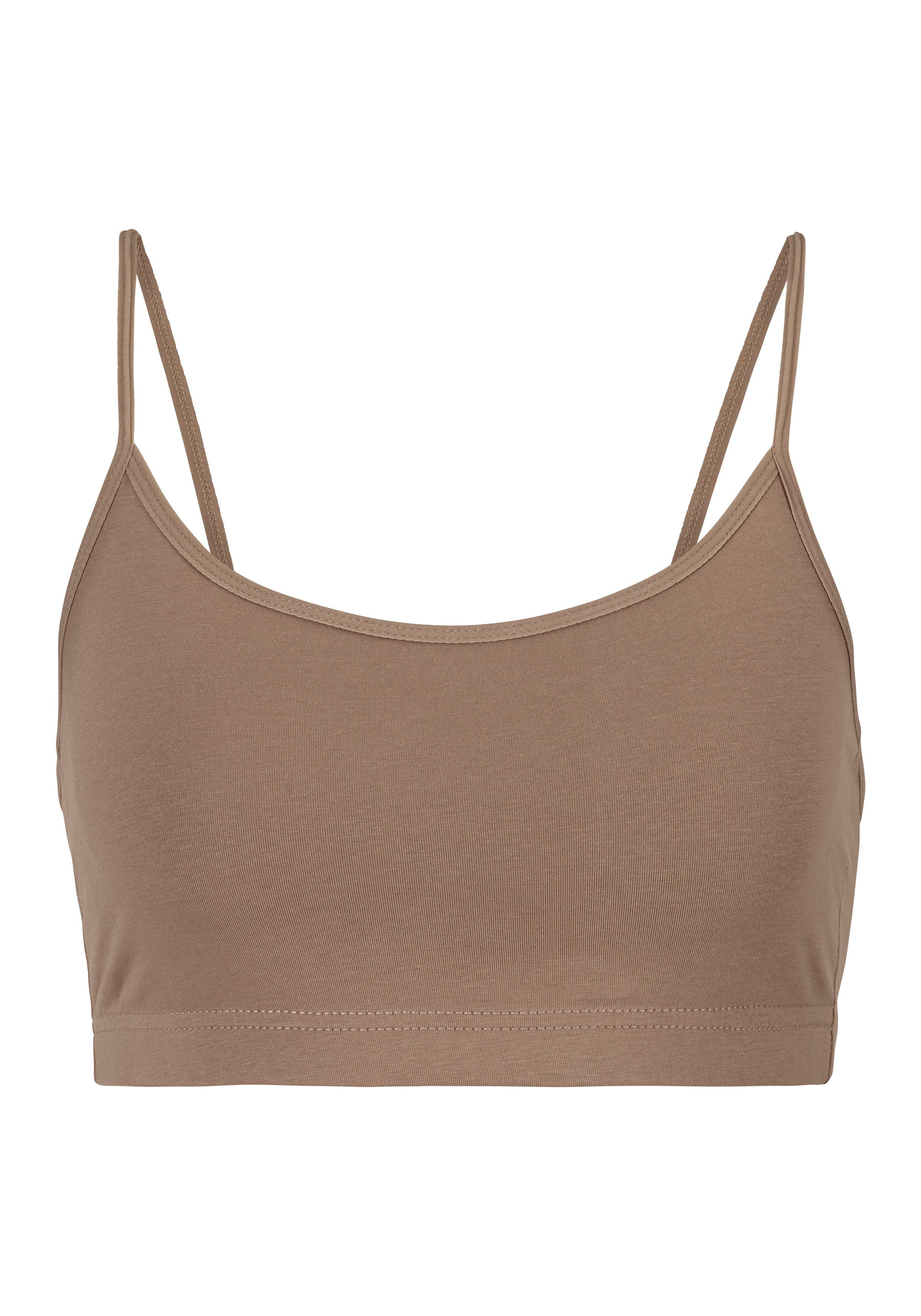 Lascana Bustier van elastisch katoen (2-delig, Set van 2)