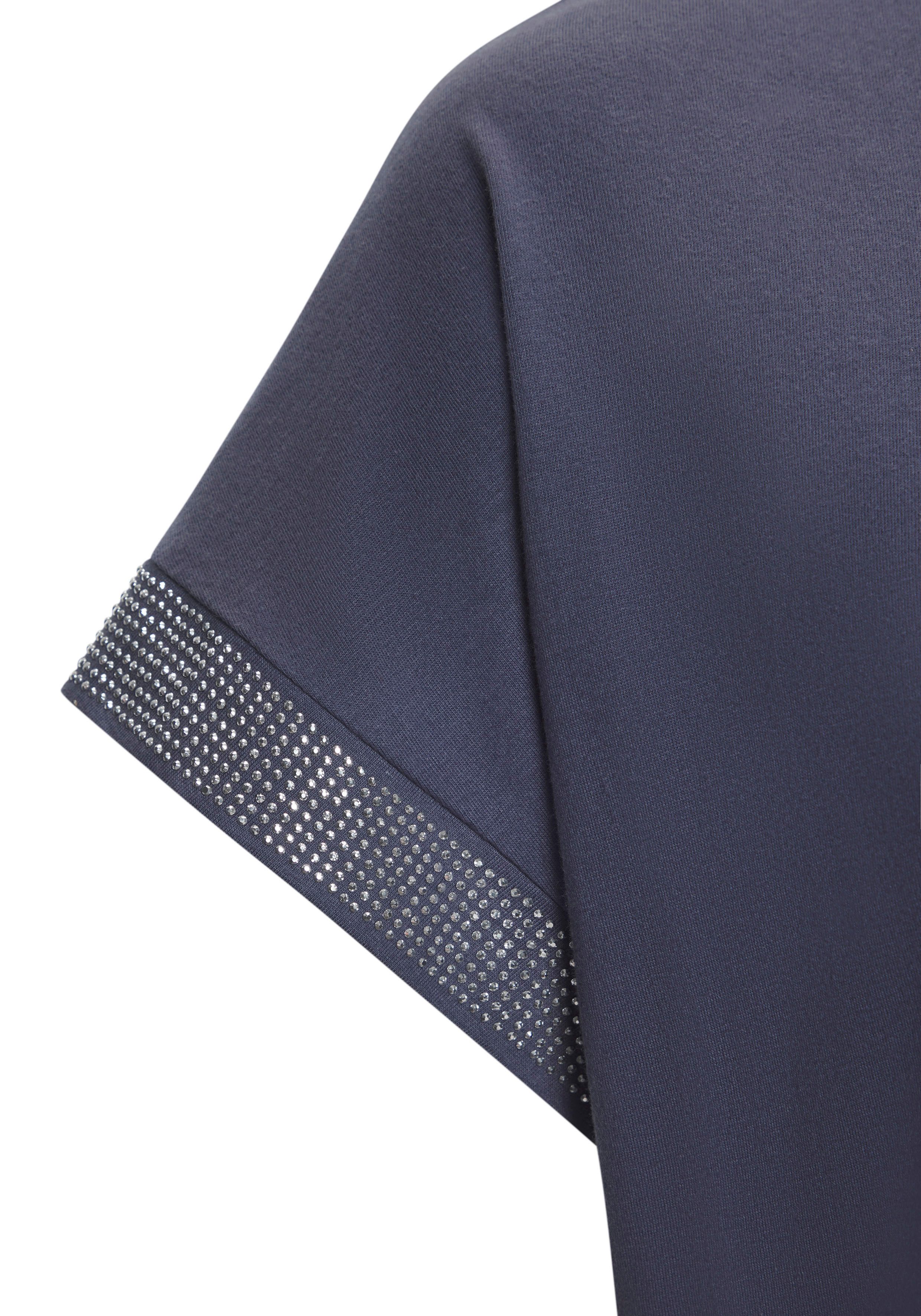 Lascana Shirt met korte mouwen Met glinsterend strass-ontwerp op de arm