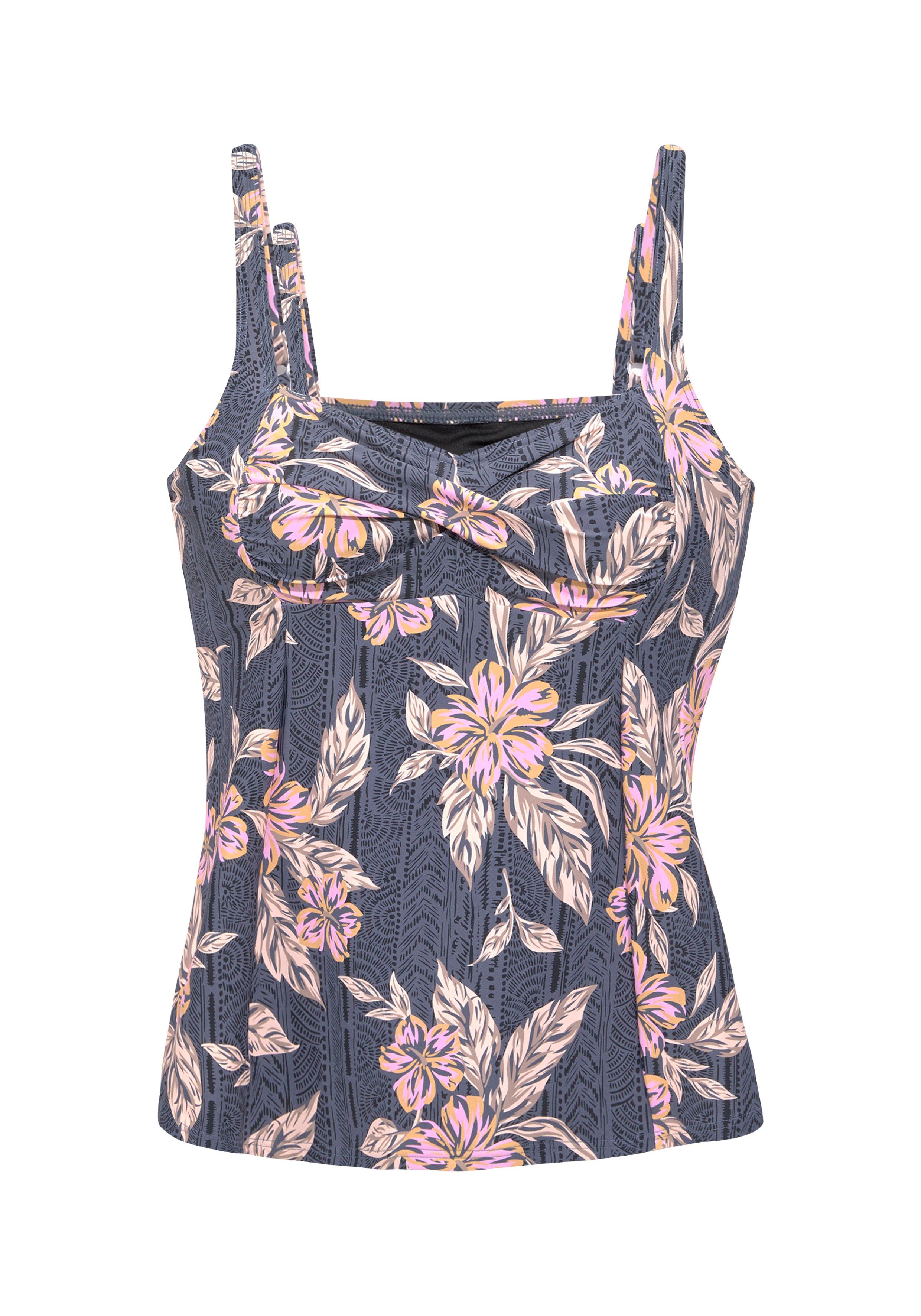 Sunseeker Beugeltankini met grafisch-bloemig patroon