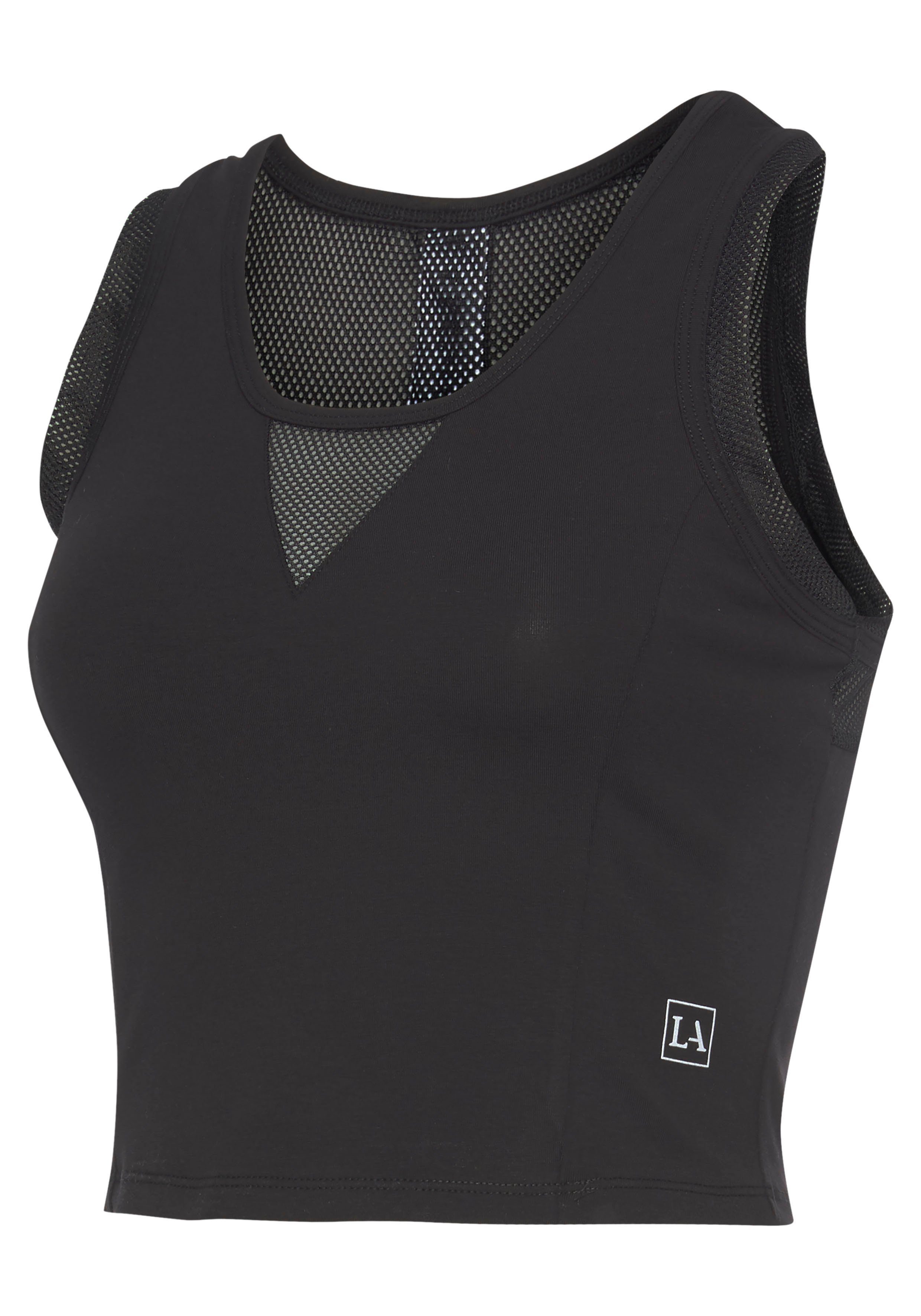 active by Lascana Functioneel shirt met racerback en meshinzetten