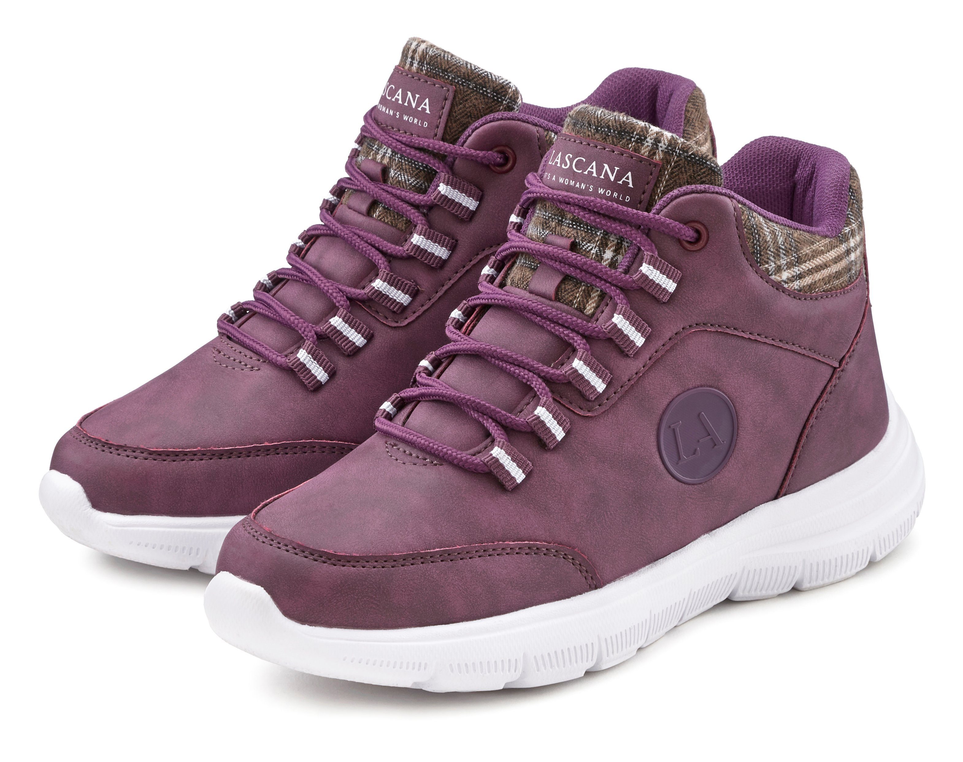 Lascana Sneakers met lichte zool, outdoorschoen, vrijetijdsschoen, trekking boots, vegan