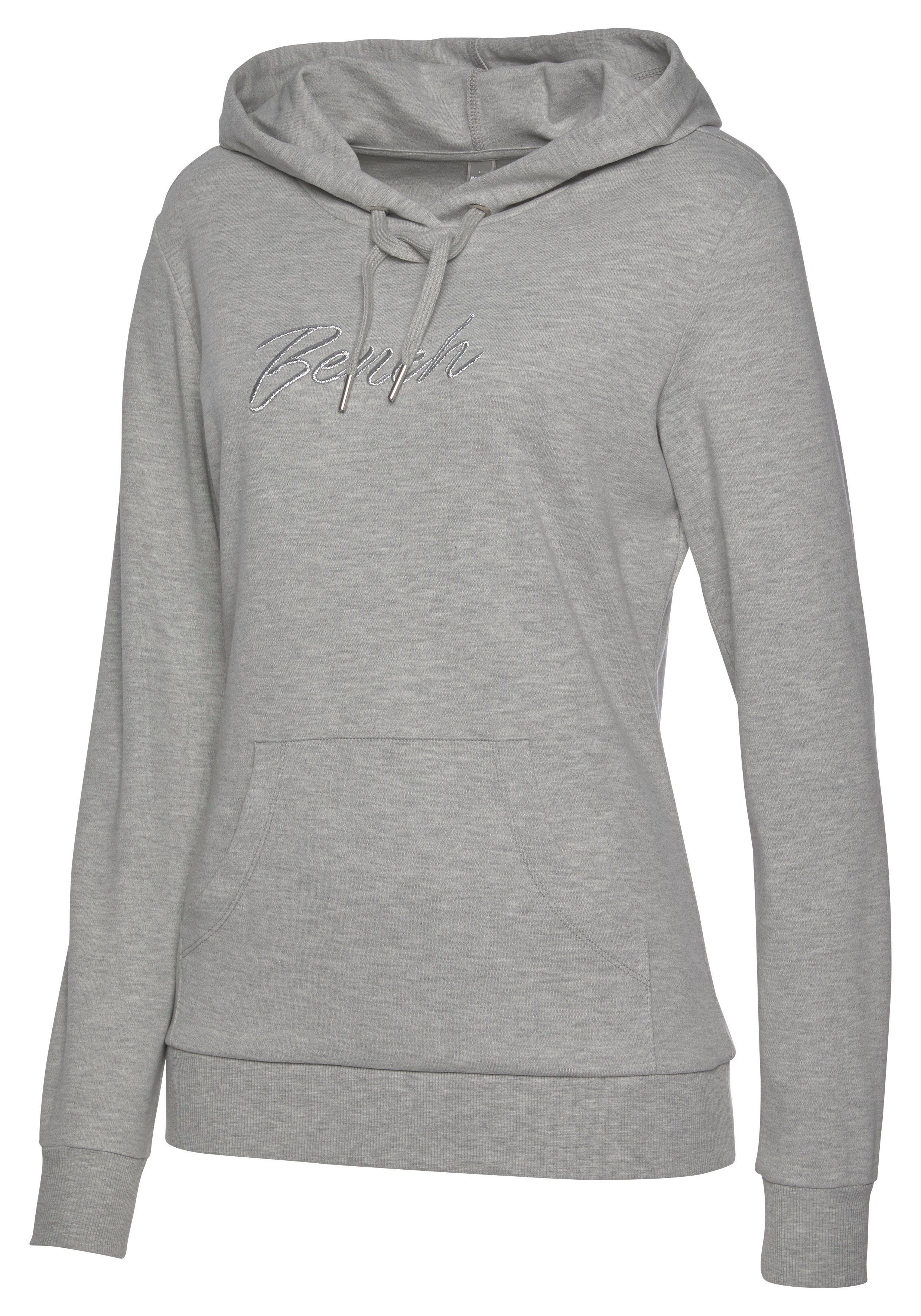 Bench. Loungewear Hoodie met glanzende logo-borduurwerk, loungepak, hoodie