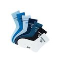 h.i.s sokken voor kinderen met voetbalmotief (7 paar) blauw