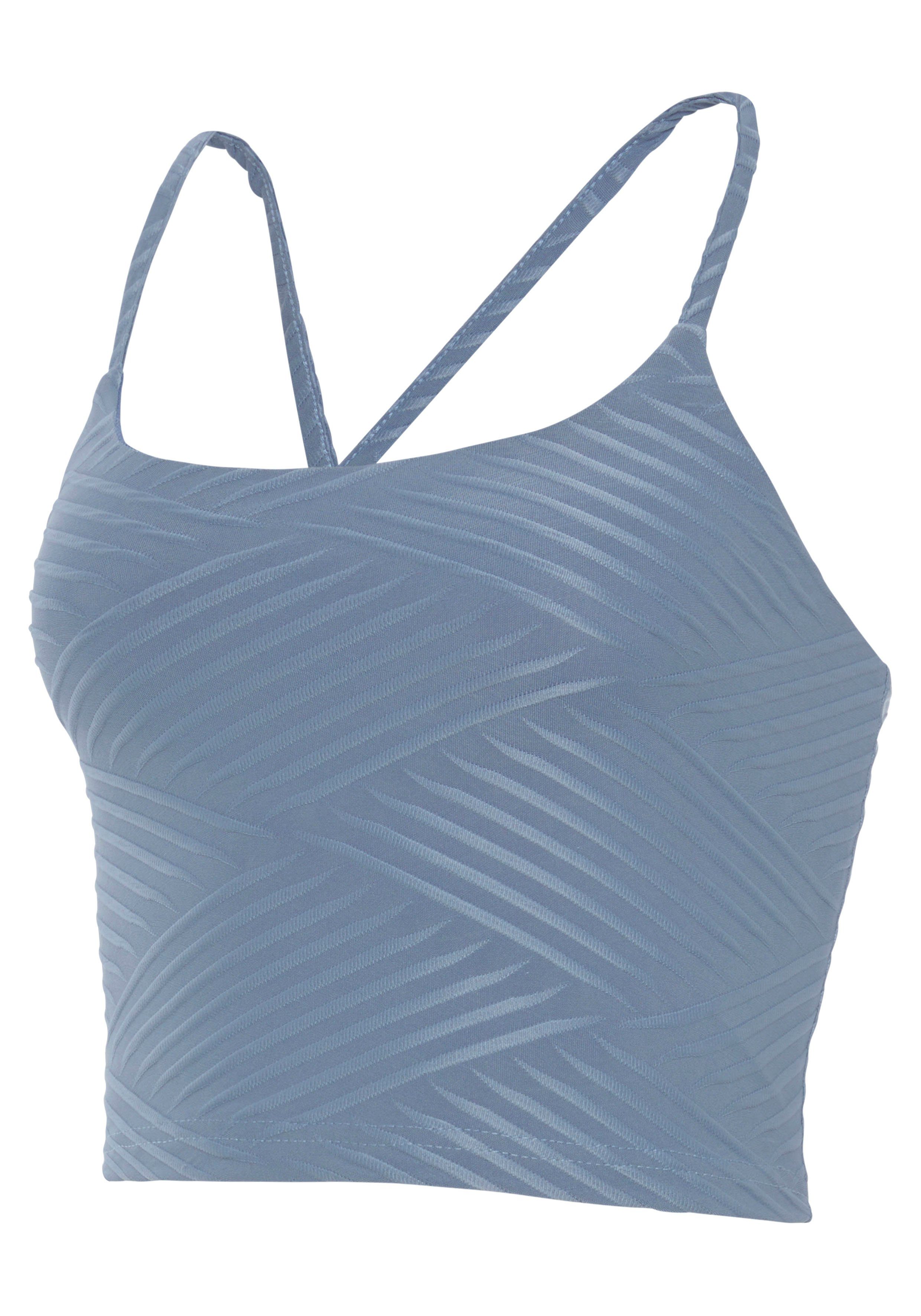 active by Lascana Crop-top met 3d-structuur