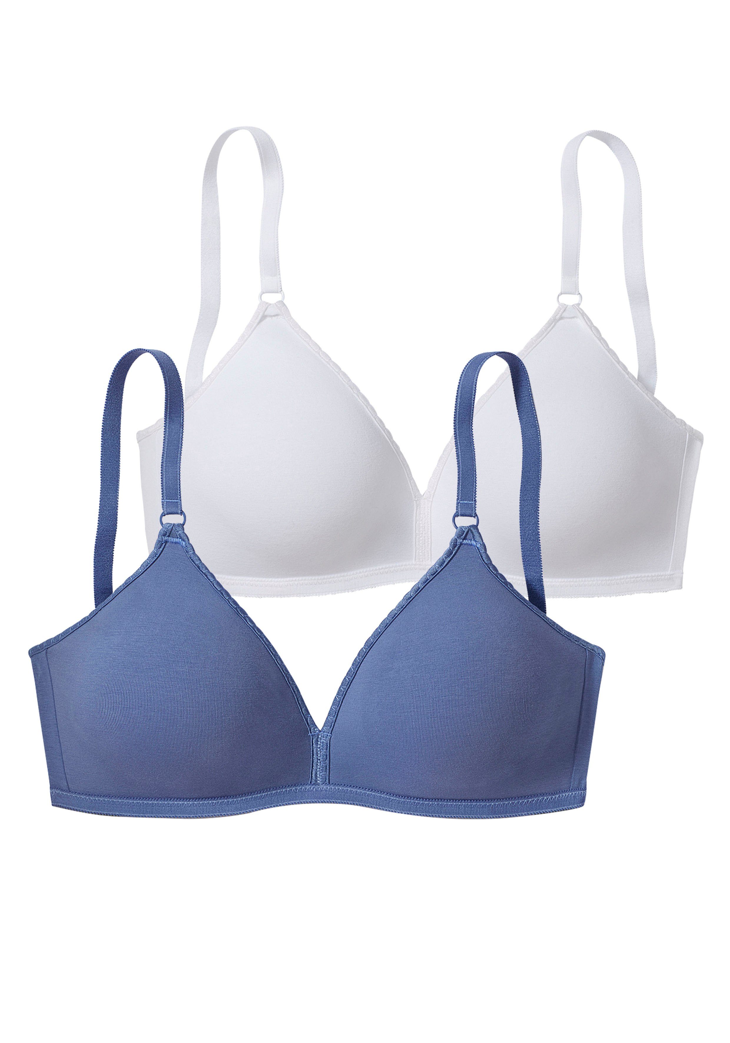 Petite fleur Soft-bh zonder beugels, driehoeksvorm (Set van 2)
