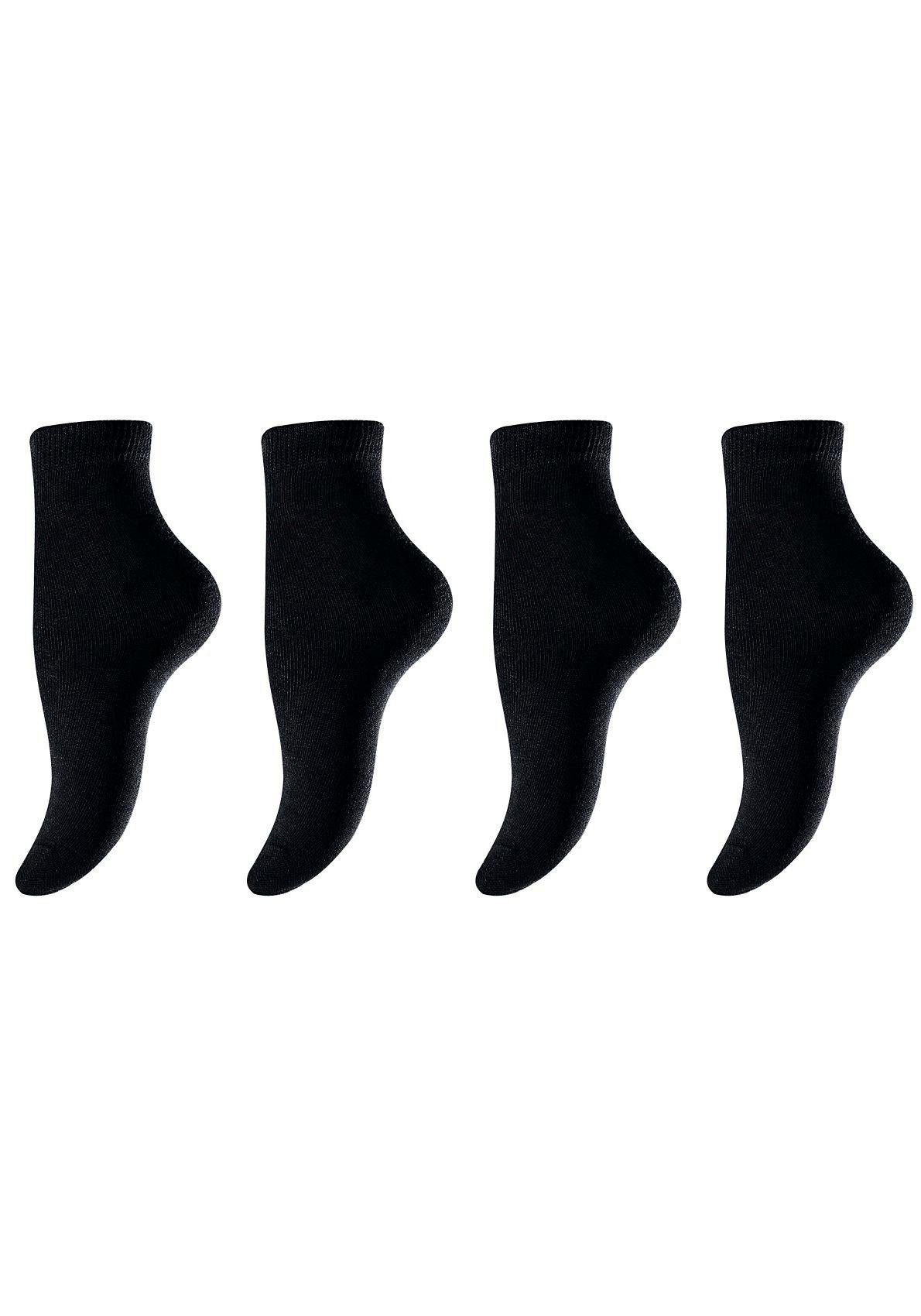 H.I.S Sokken in verschillende kleurencombinaties (set, 4 paar) sokken maat 31-34 zwart