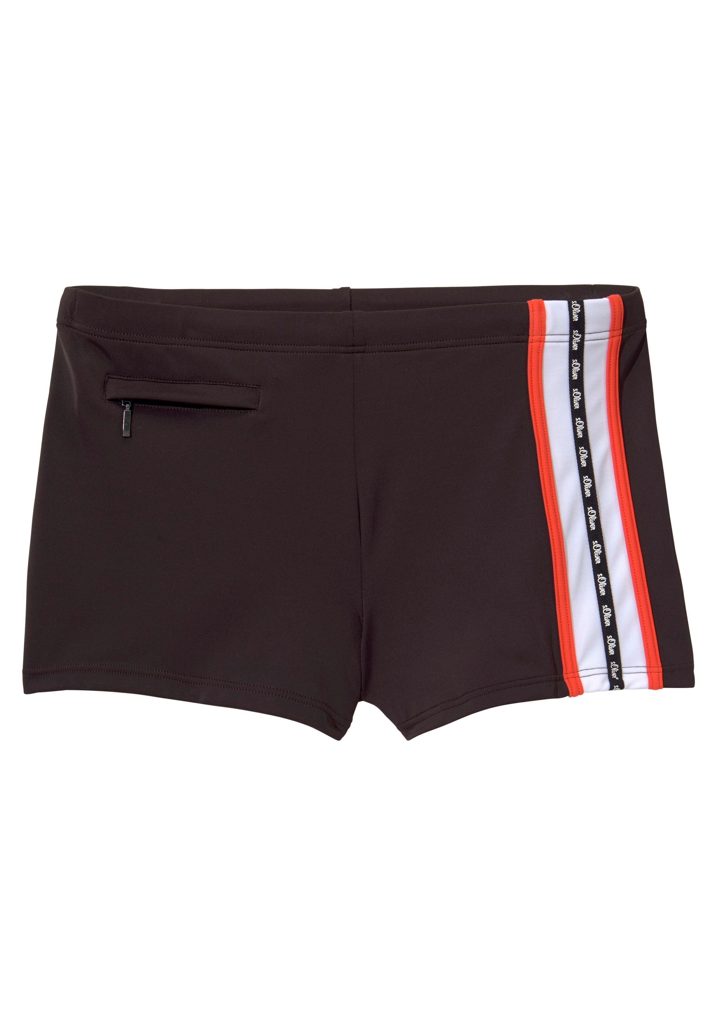 s.Oliver RED LABEL Beachwear Zwemboxer met ritszak