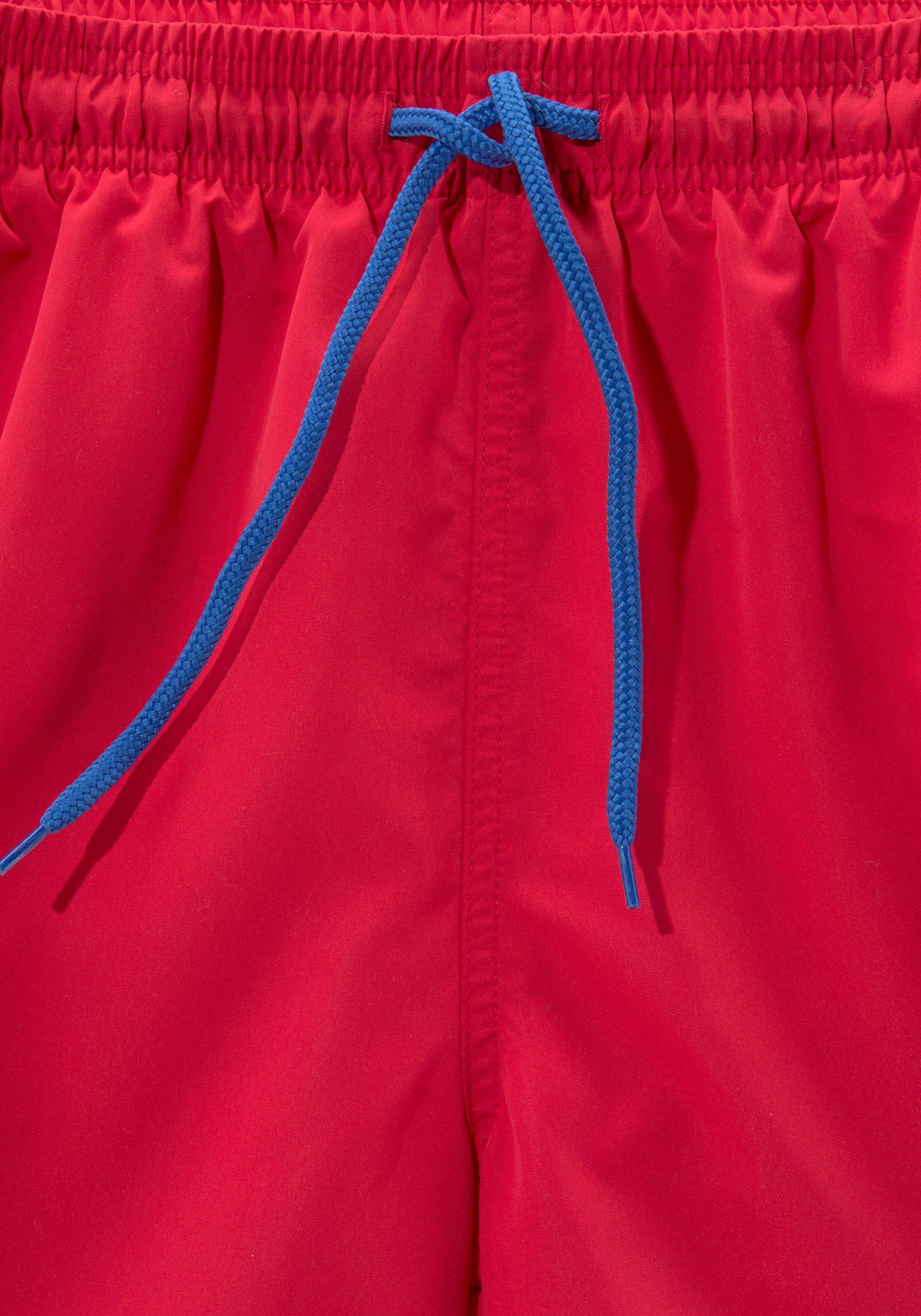 s.Oliver RED LABEL Beachwear Zwemshort met complementair kleurdesign heren maat M (50) rood