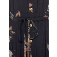 lascana maxi-jurk trendy model dat voor kort en achter lang is zwart
