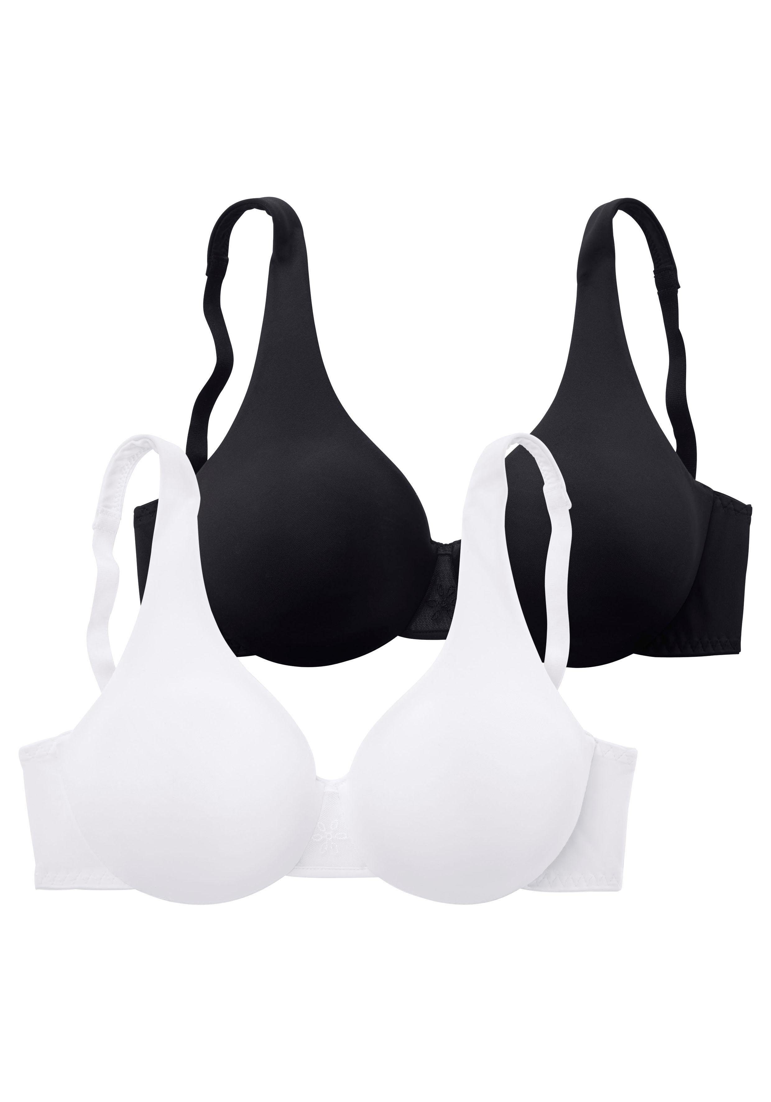 Nuance T-shirt-bh met beugel en naadloze, dubbellaagse cups (Set van 2)