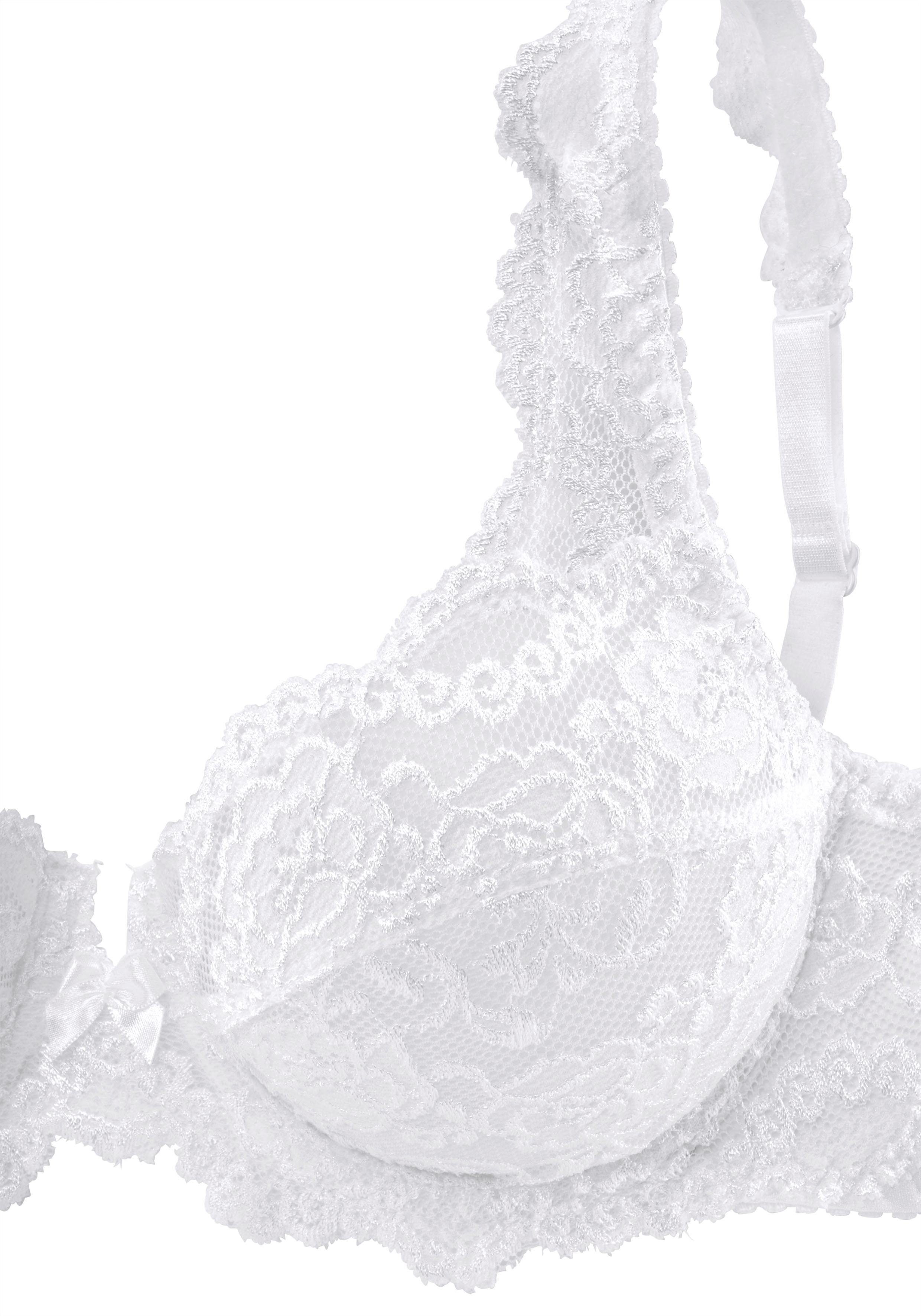 Petite fleur Beugel-bh van kant, dessous (Set van 2)