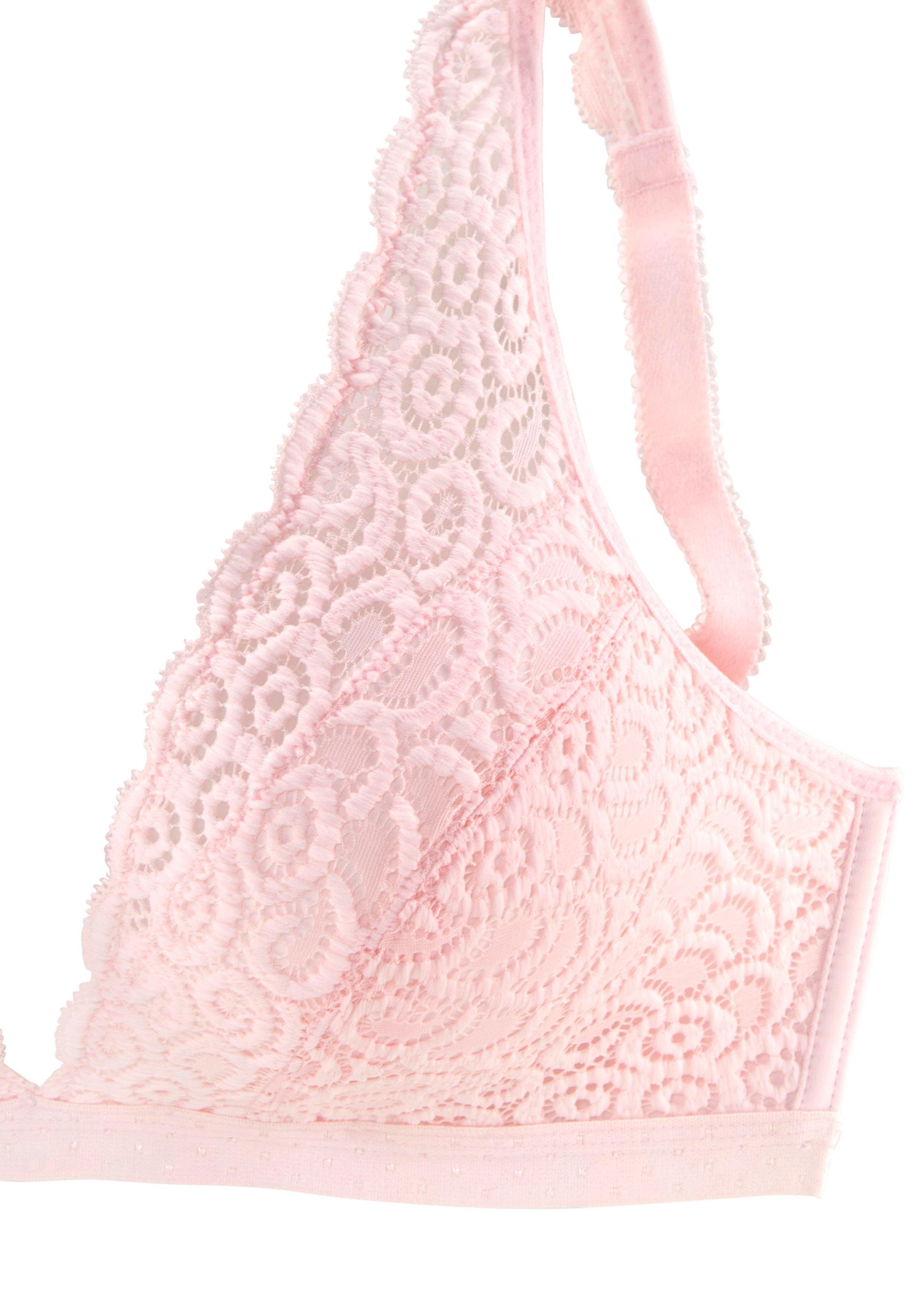 Petite fleur Bralette-bh zonder beugels, van kant, dessous (Set van 2)