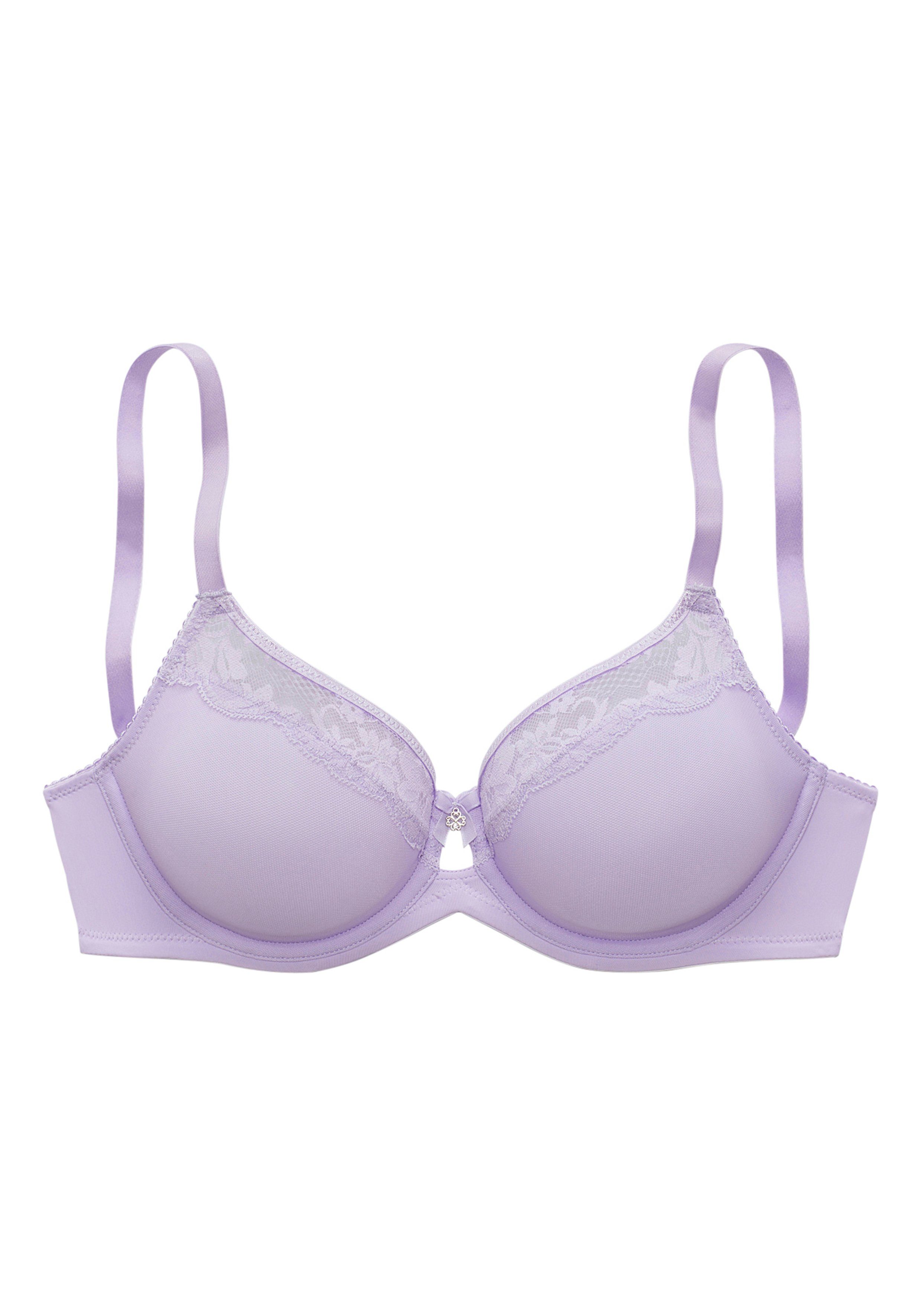 Lascana Beugel-bh met fijne kanten rand en sierstrik voor, dessous