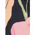 s.oliver red label beachwear triangel-bikinitop herfst met een bloemmotief zwart