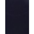 lascana t-shirt met luxueuze mouwverwerking (set van 2) blauw
