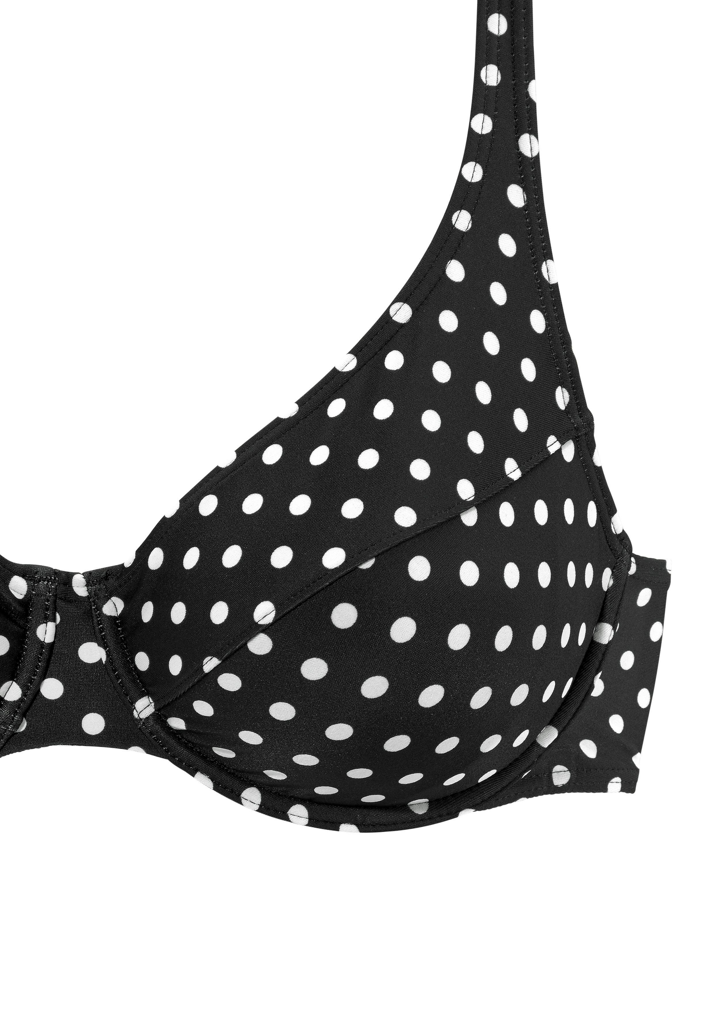 Lascana Beugelbikini met modieuze stippen