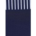 lascana beugelbikini met gestreepte inzetten blauw