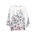 lascana blouse zonder sluiting met bloemenprint wit