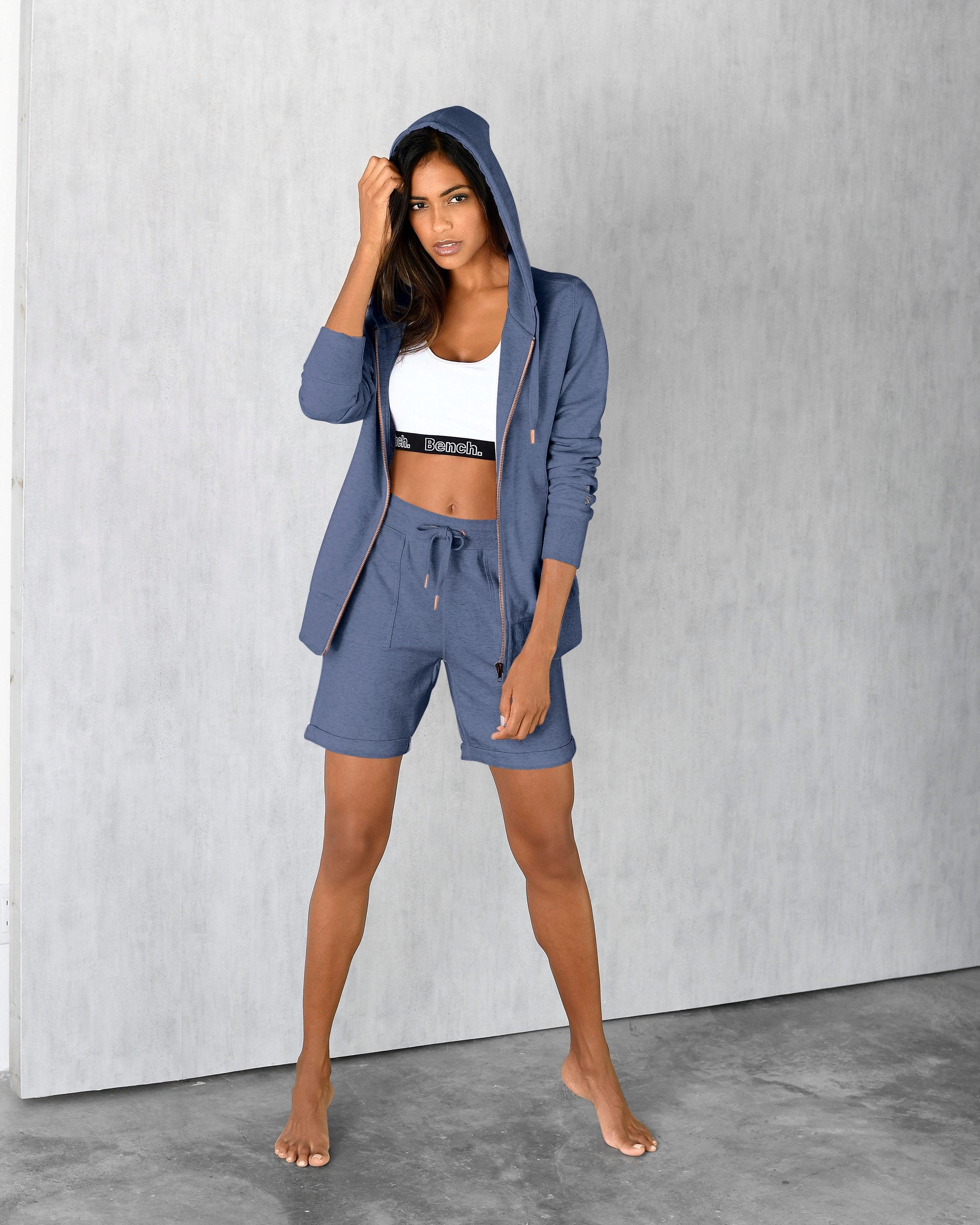 Bench. Loungewear Sweatvest met zakken en rits, loungepak