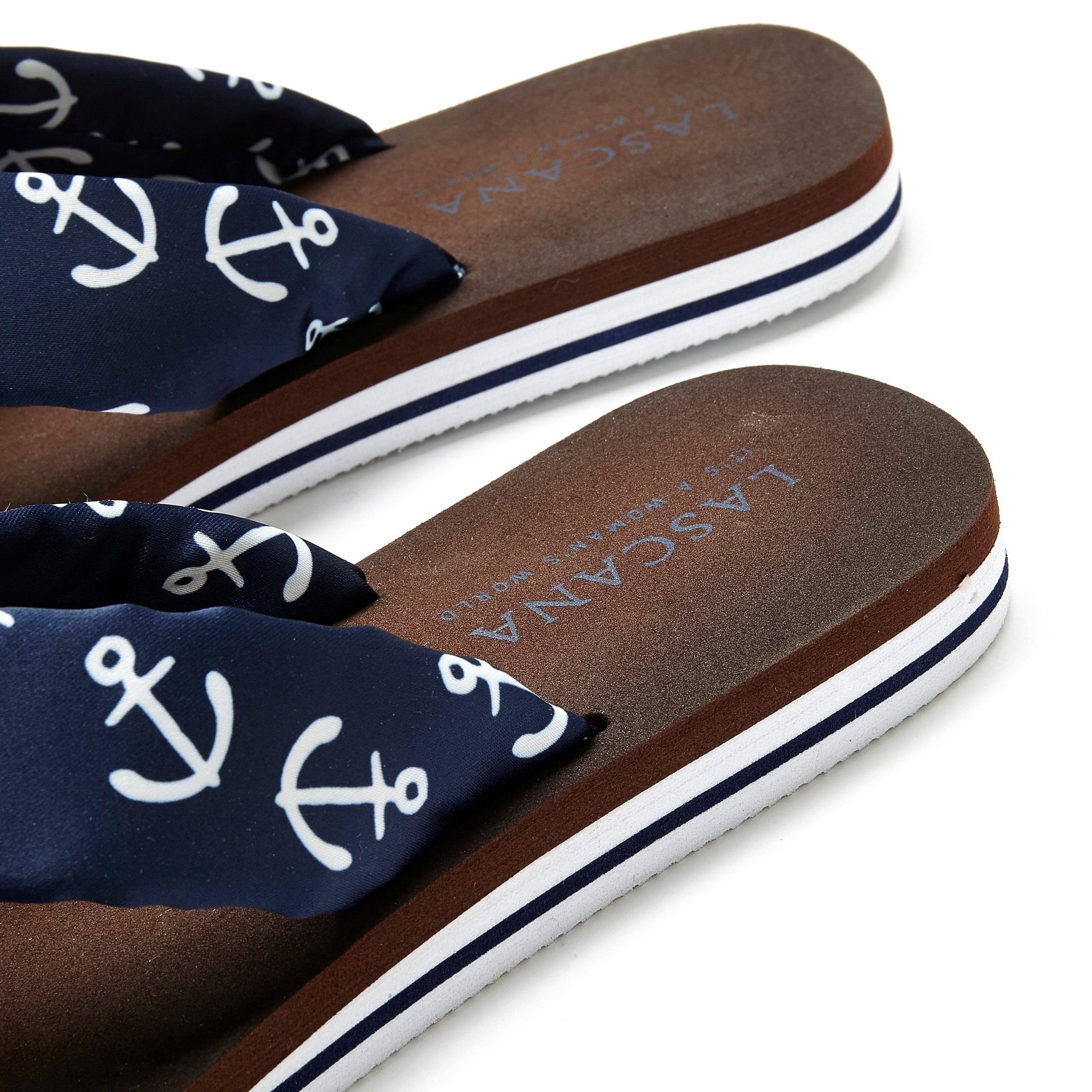 Lascana Badslippers Sandaal, pantoletten, badschoen ultralicht met zacht band VEGAN