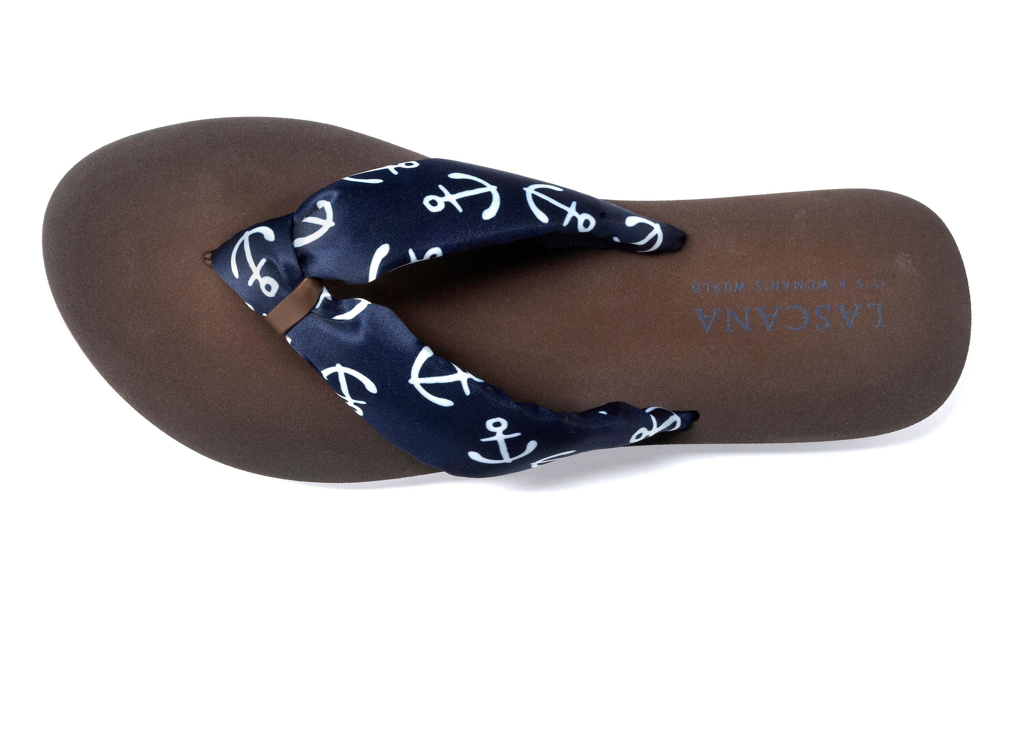 Lascana Badslippers Sandaal, pantoletten, badschoen ultralicht met zacht band VEGAN