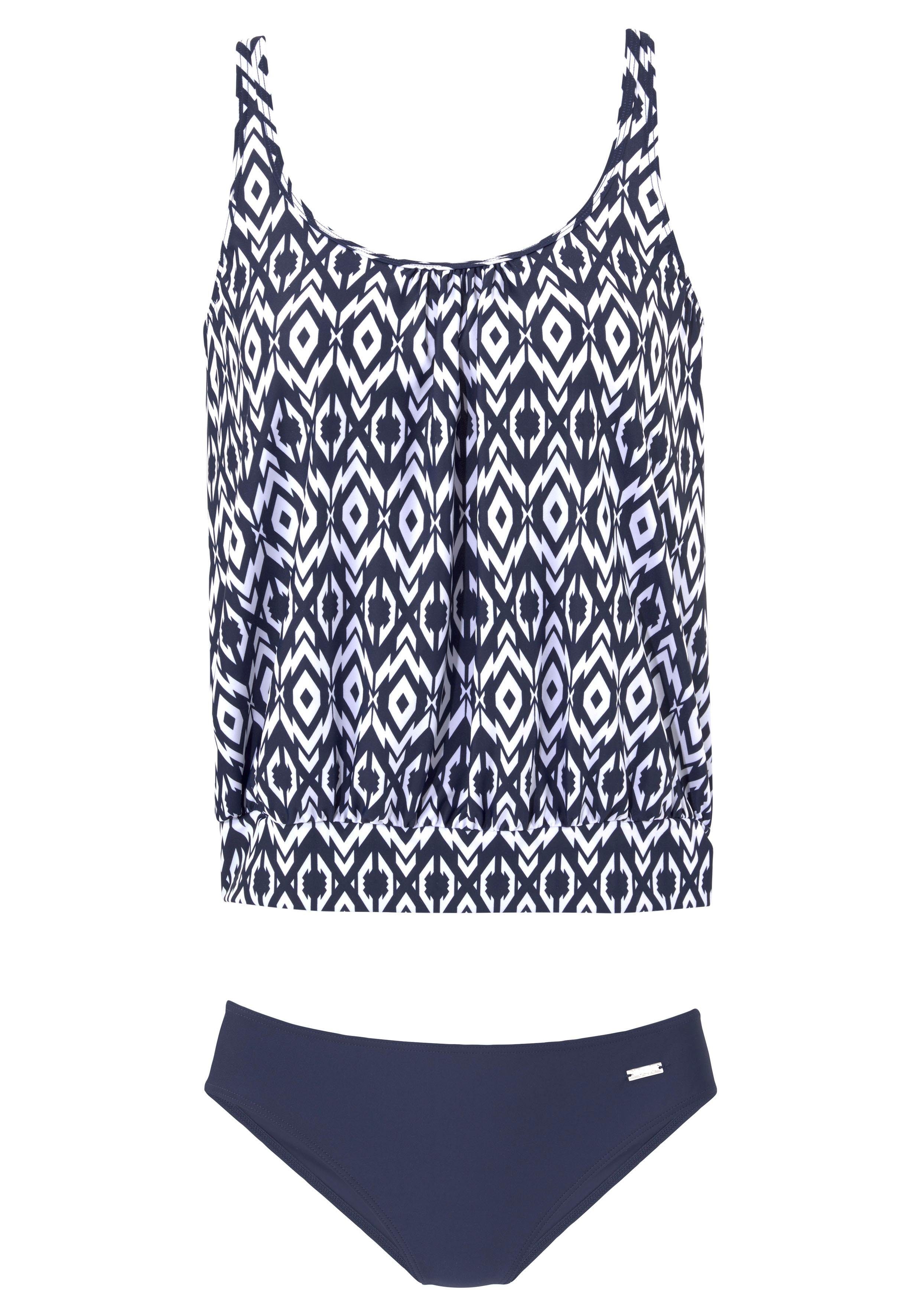 Lascana Oversized tankini in een trendy etno-design