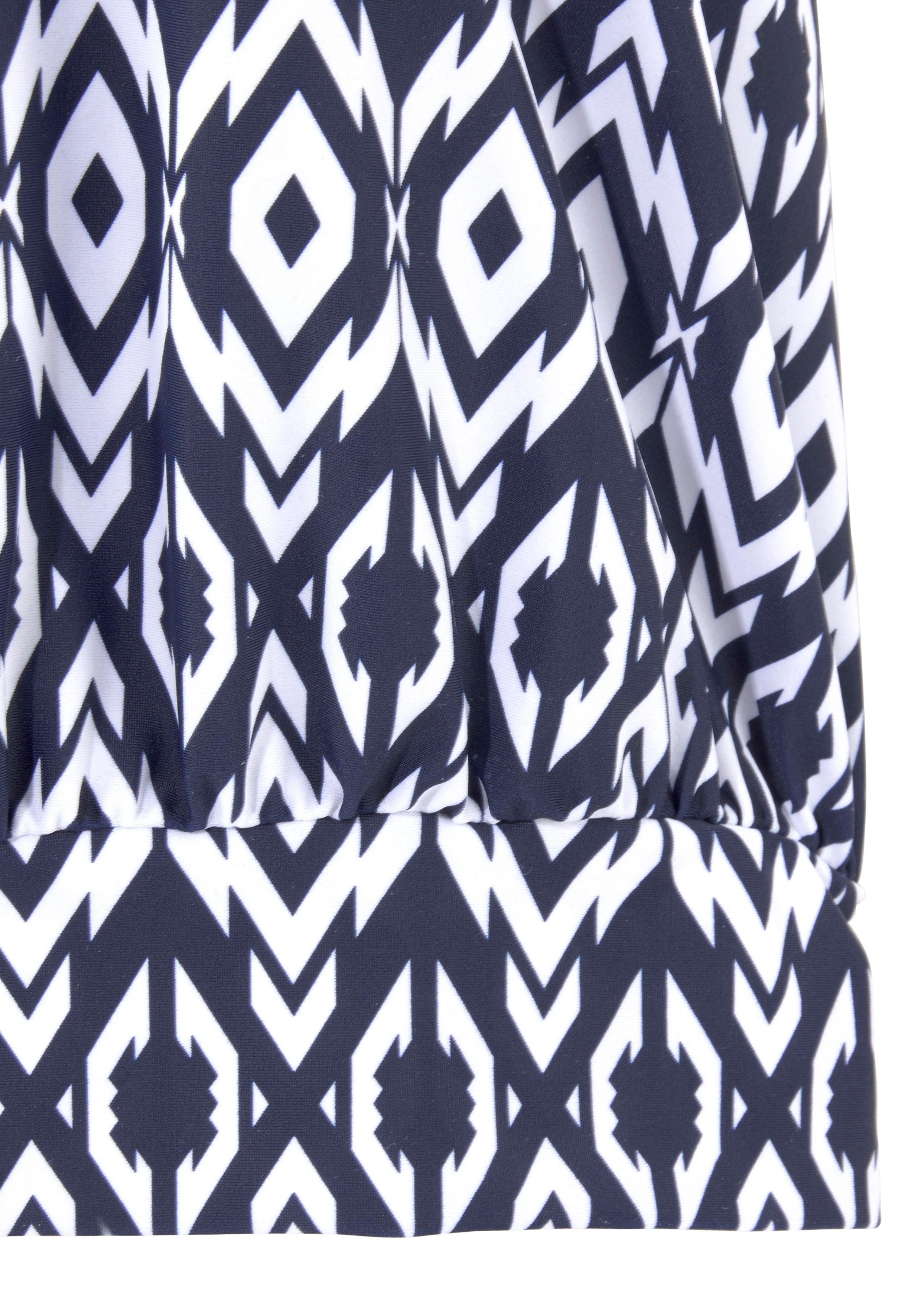 Lascana Oversized tankini in een trendy etno-design