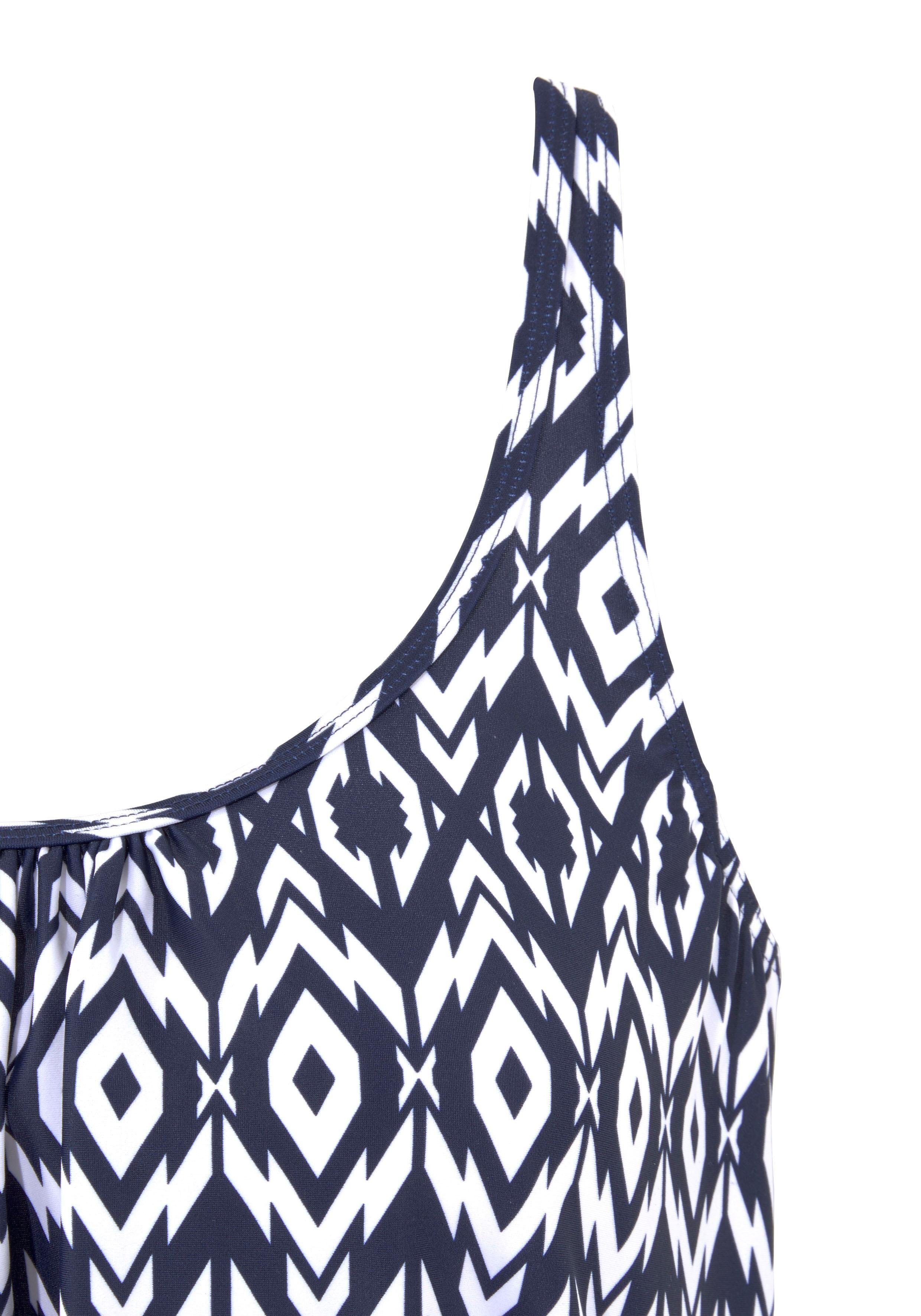 Lascana Oversized tankini in een trendy etno-design