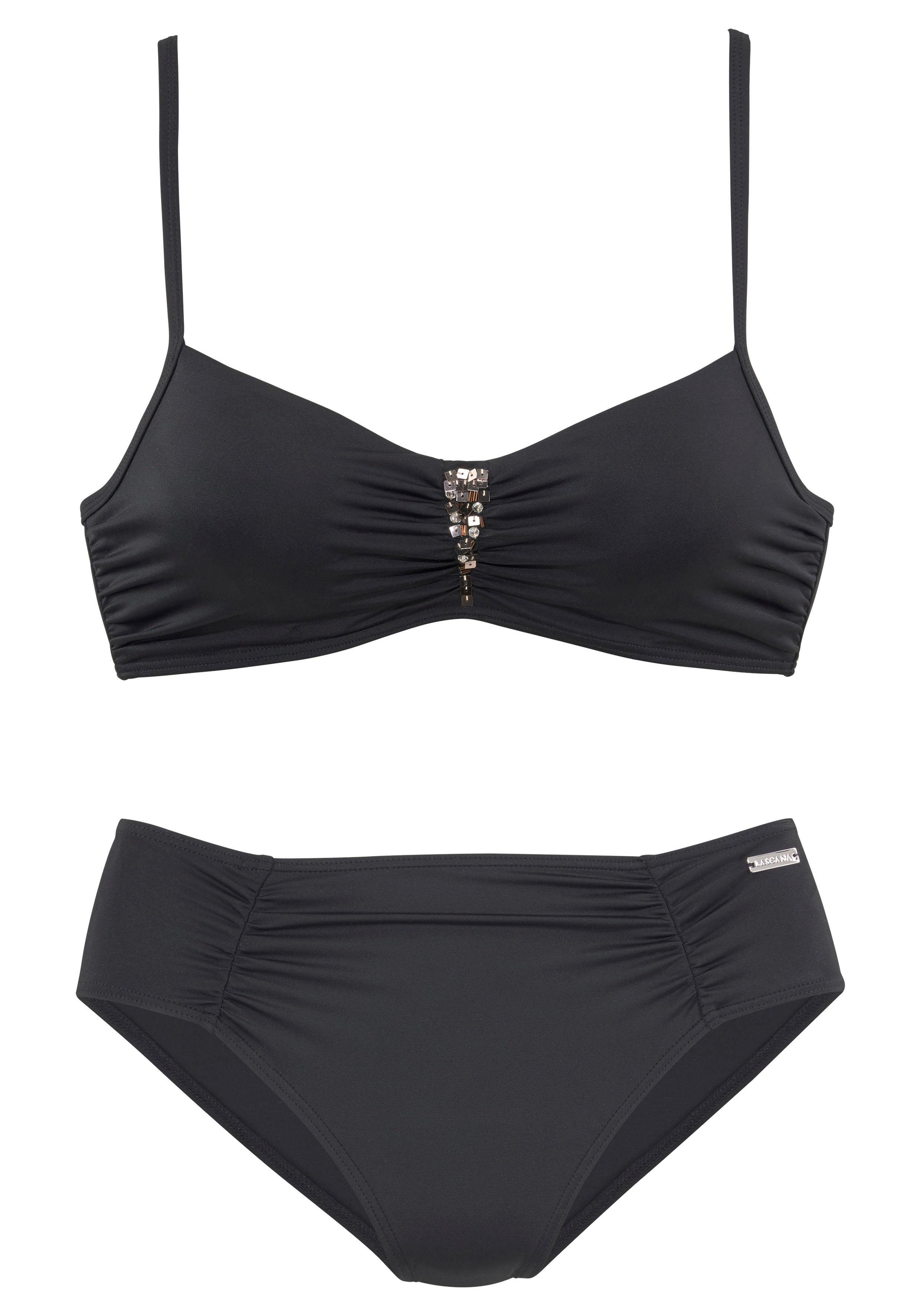 Lascana Beugelbikini met paillettengarnering
