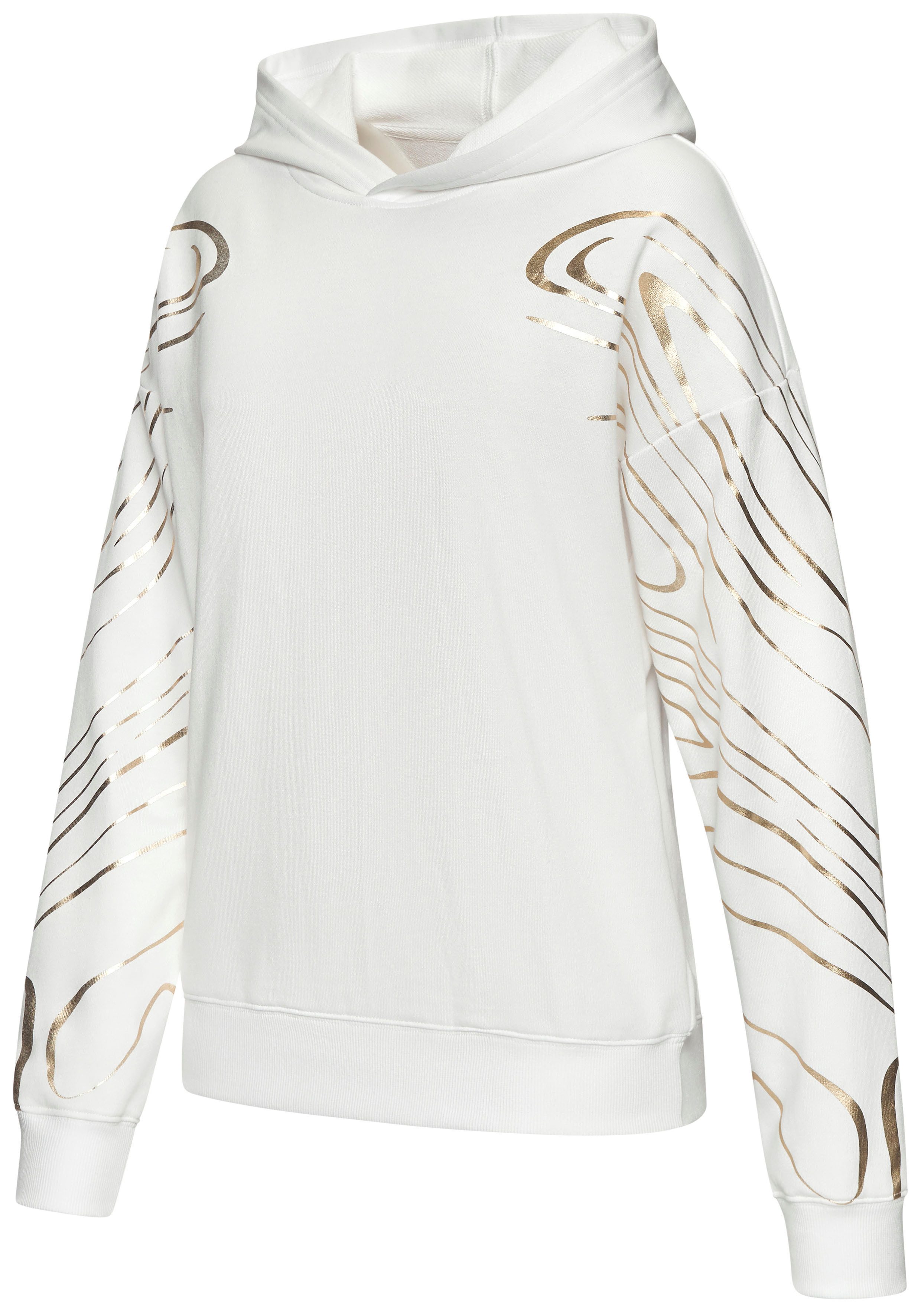 active by Lascana Hoodie met glanzende print