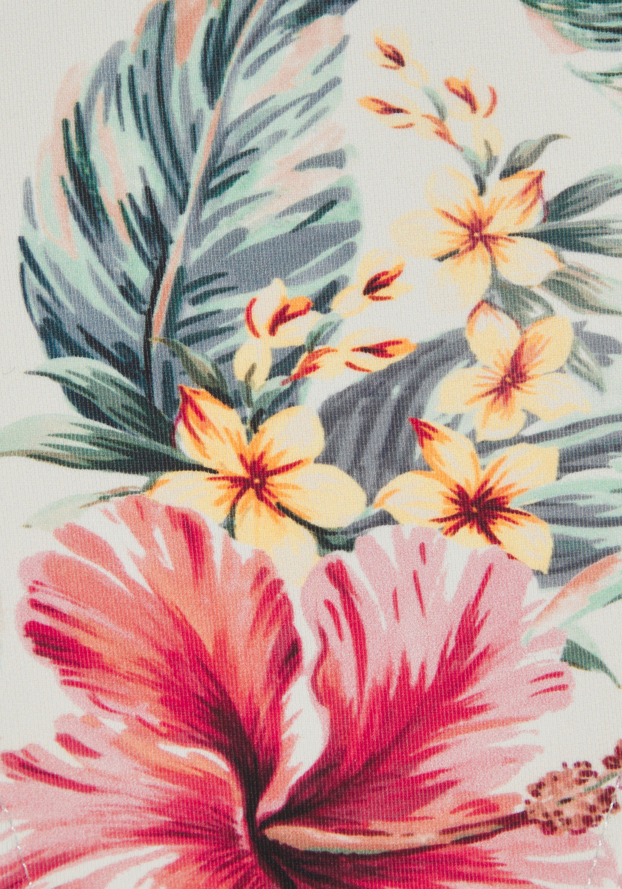 Lascana Bikinibroekje Salsa met sierringen en geweldig bloemenprint