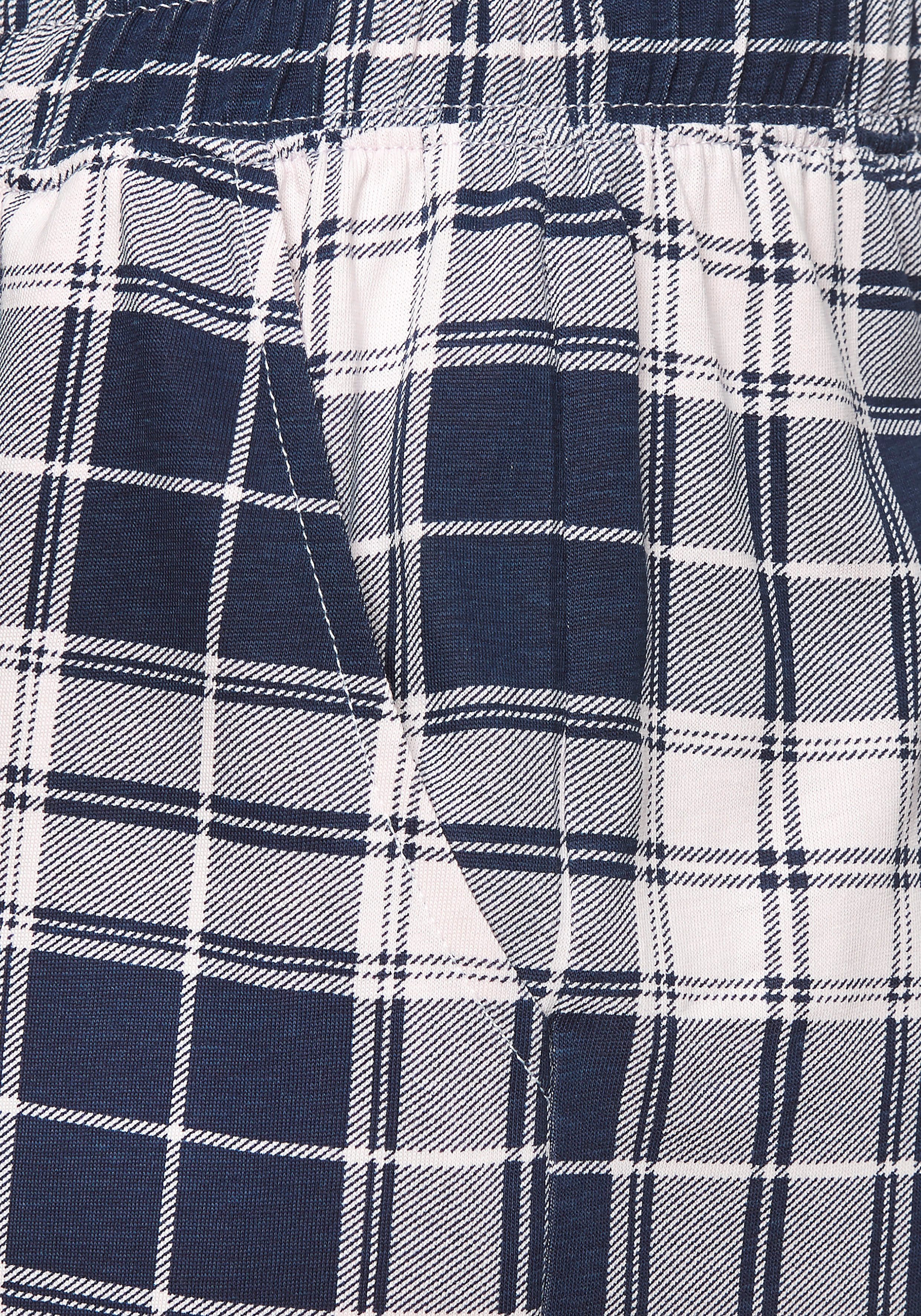 Vivance Dreams Pyjamabroek Met strepen en ruiten (set, 2-delig)