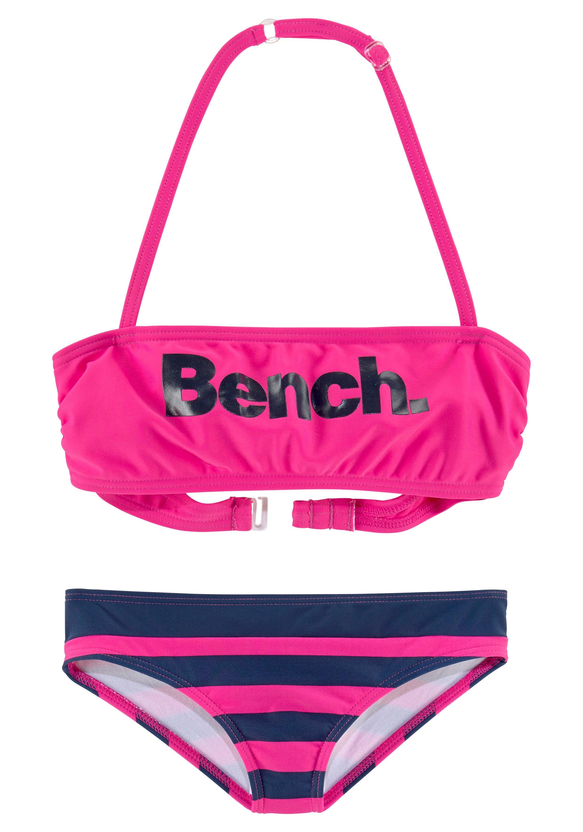 Bench. Bandeaubikini met grote logoprint